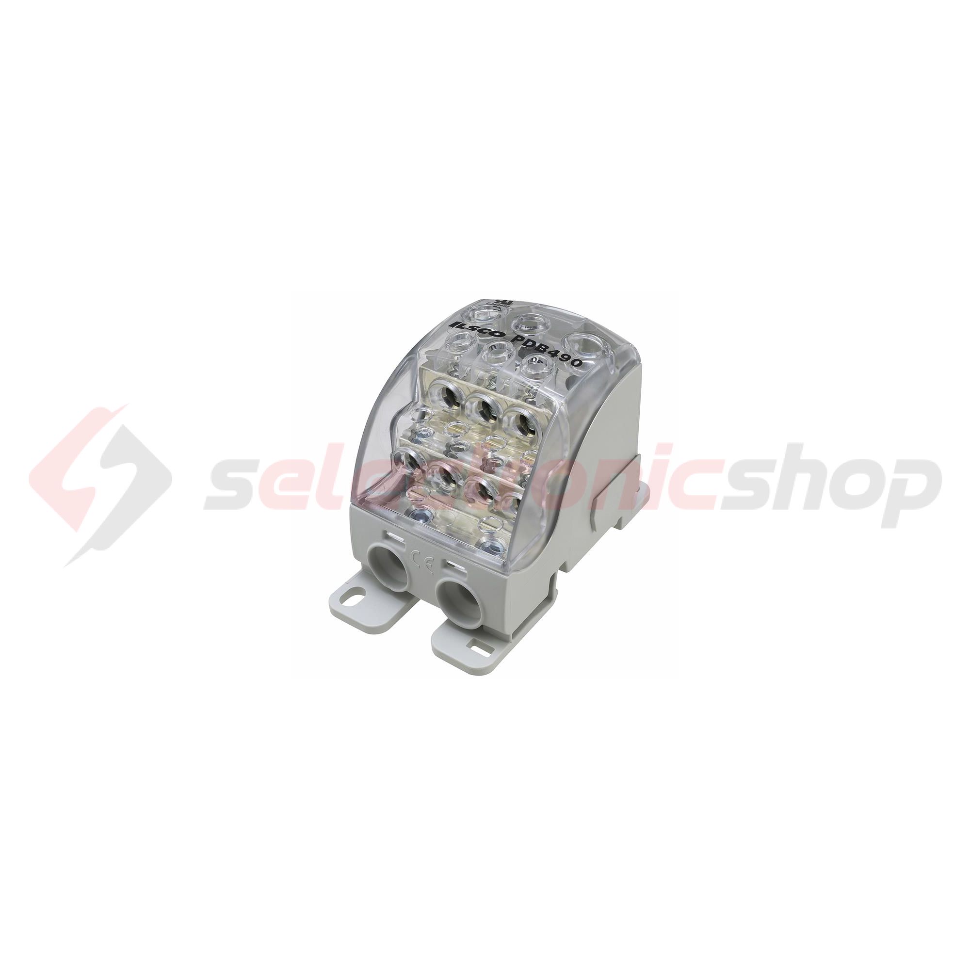 Sorkapocs elosztóblokk 353A sínrepattintható 1x185+2x35+3x25+4x16mm2  PDB490 (PVB400) LEIPOLD - 082090-0-3