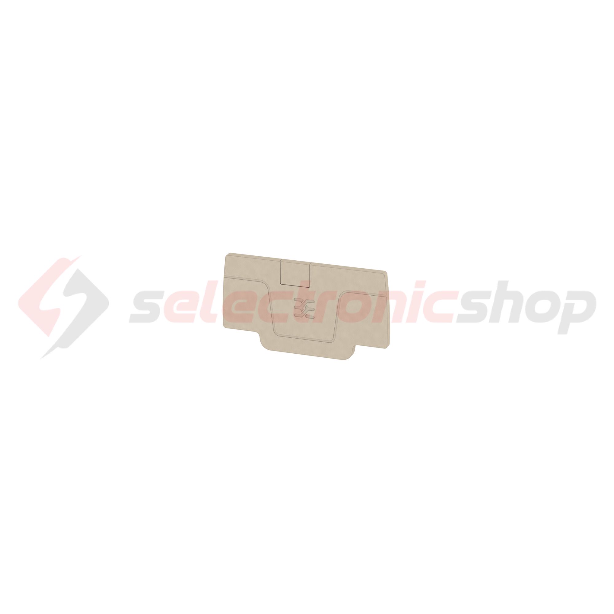 Sorkapocs véglap bézs 2.1mm-va AEP 2C 2.5 Weidmüller - 1514400000