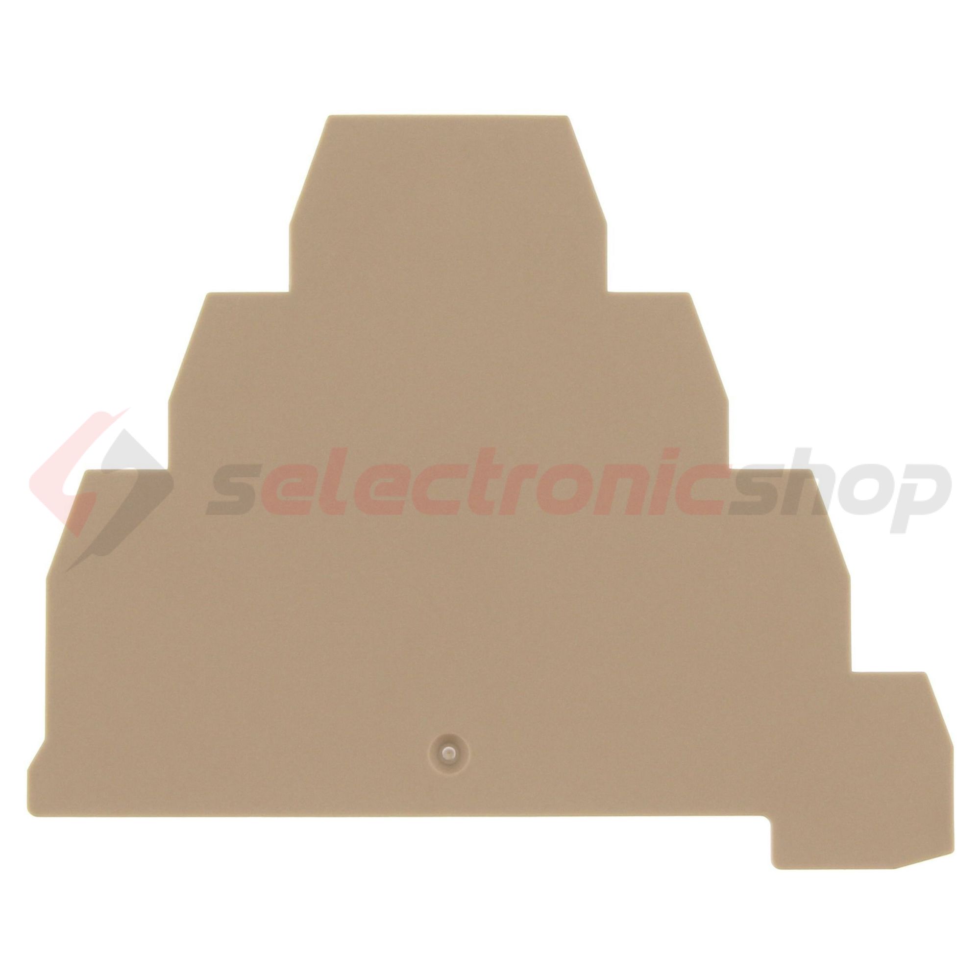 Sorkapocs véglap VMAK2,5 sorkapocshoz bézs 1.5mm-va AP VMAK 2,5 BG CONTA-CLIP - 2862.2