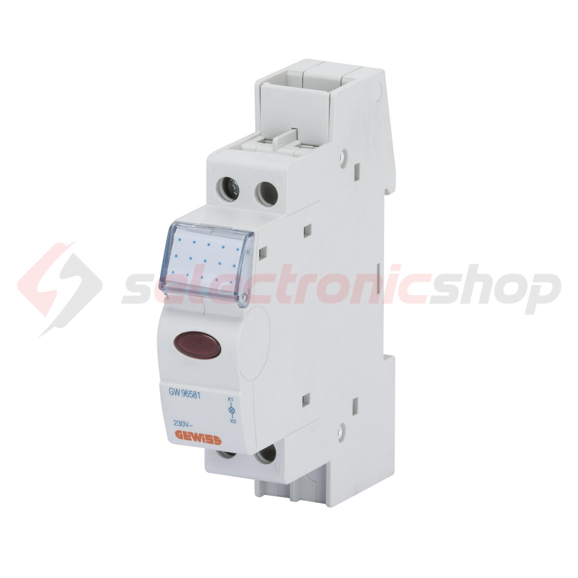 Sorolható jelzőlámpa LED 230V AC 0.8W zöld 1M 90AM GEWISS - GW96582