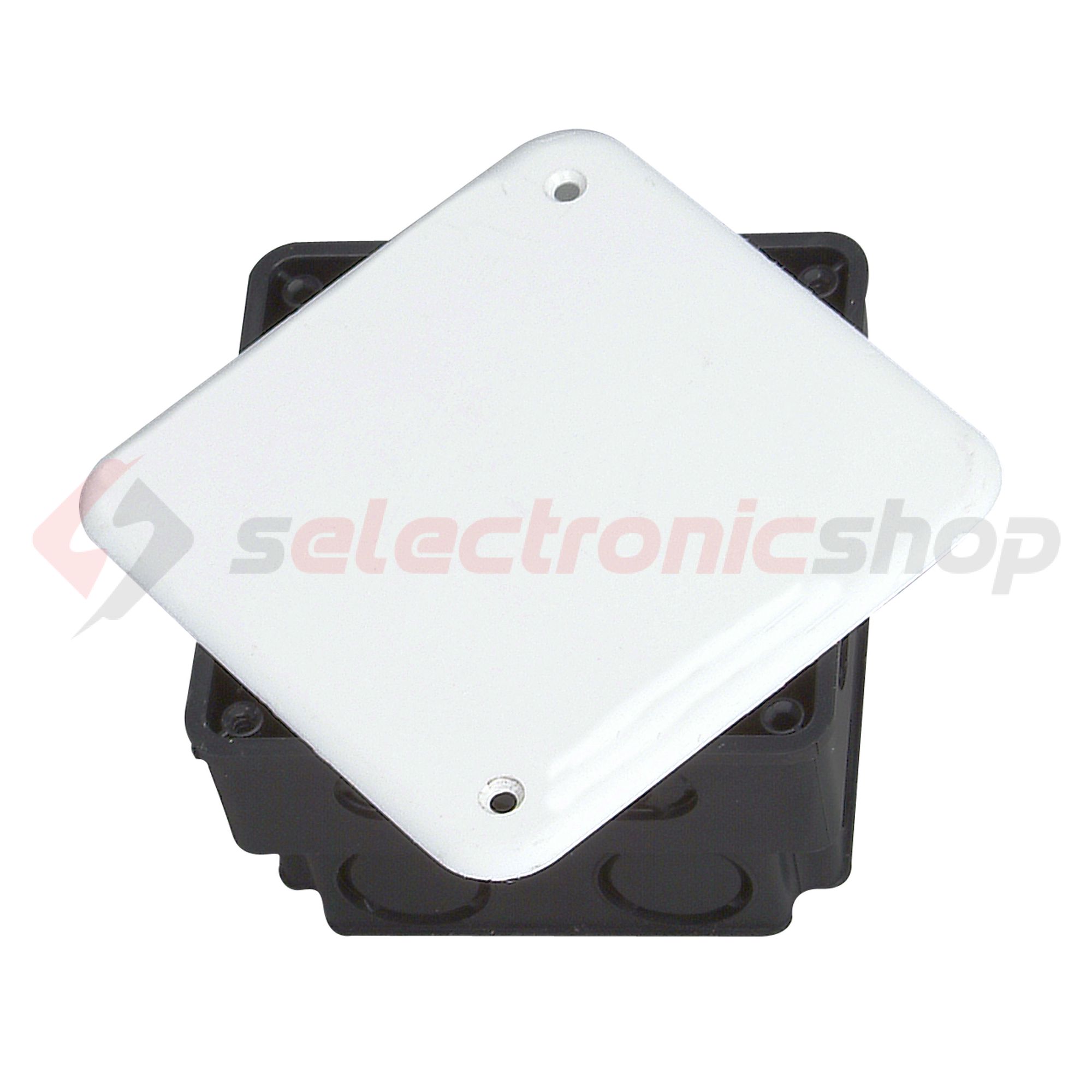 Süllyesztett kötődoboz 1-es négyzetes 150mmx 150mmx műanyag fekete Kopp - 356103013