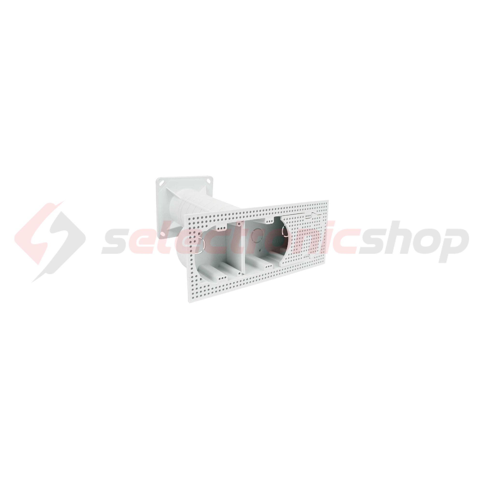 Süllyesztett szerelvénydoboz hőszigetelésbe műanyag 231mmx 120mm 247mm szürke KEZ KOPOS - KEZ-3_KB