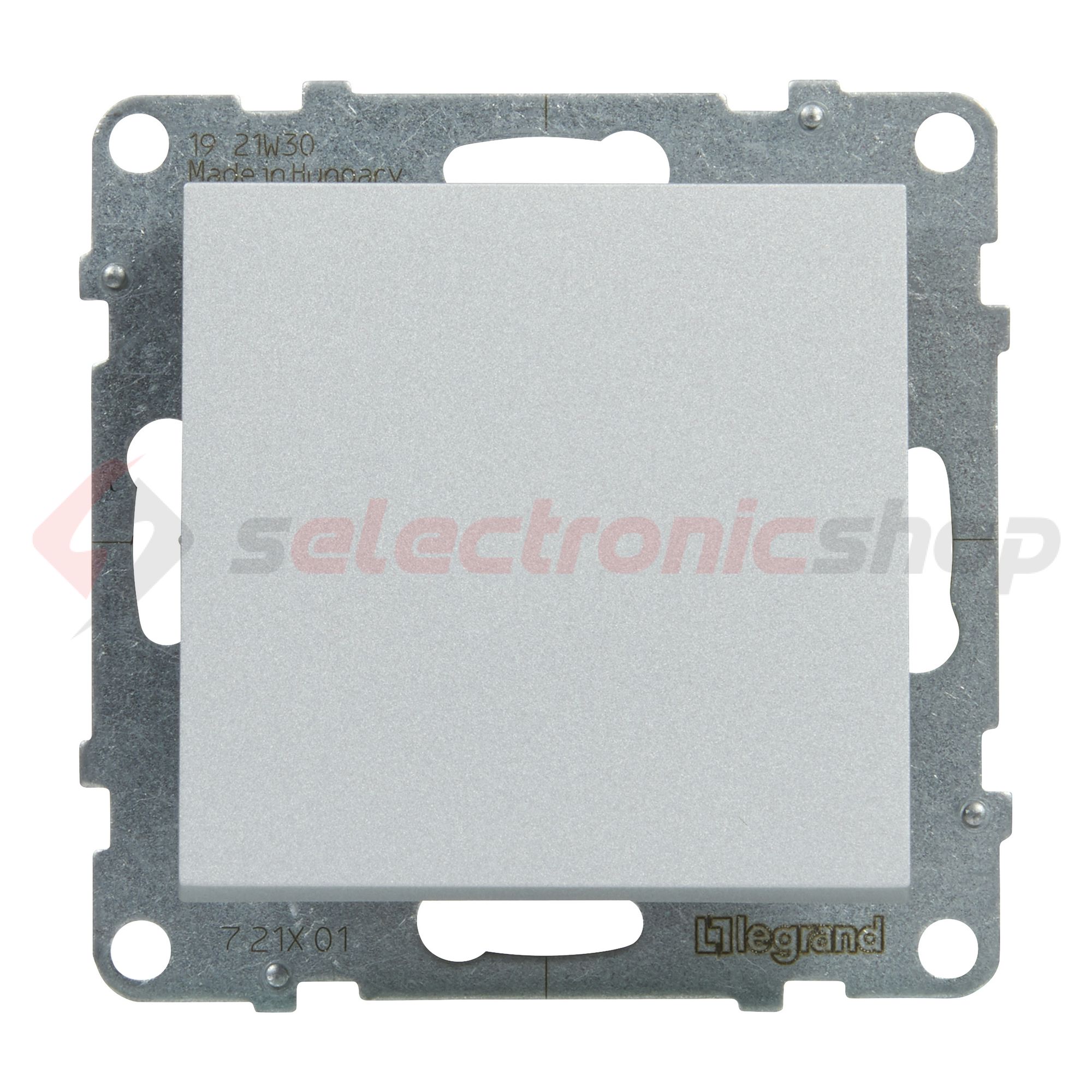 Suno 101 1P kapcsoló 101 1P kapcsoló betét közp. fedéllel alumínium süllyesztett rugós LEGRAND - 721301