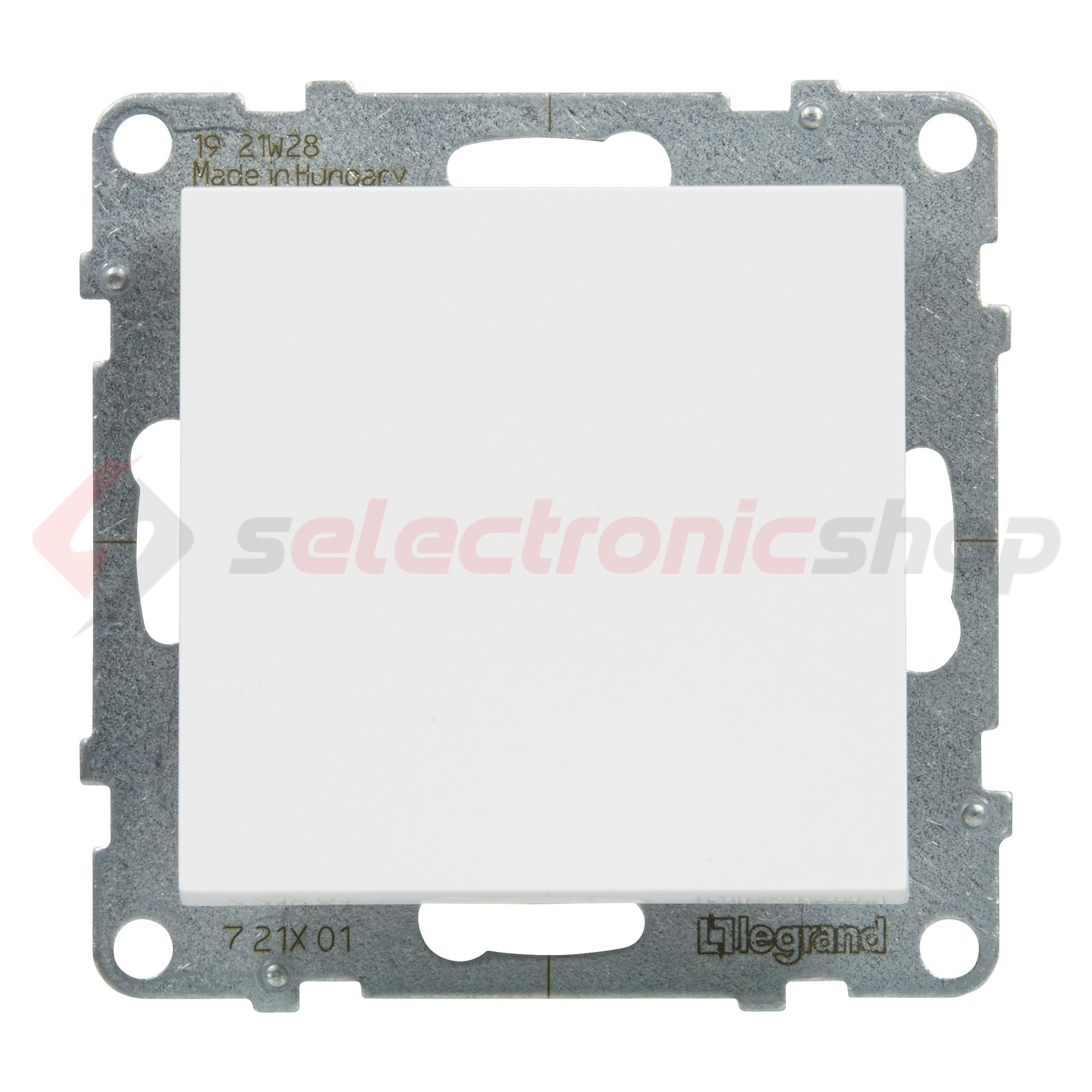 Suno 101 1P kapcsoló 101 1P kapcsoló betét közp. fedéllel fehér süllyesztett rugós IP20 LEGRAND - 721101