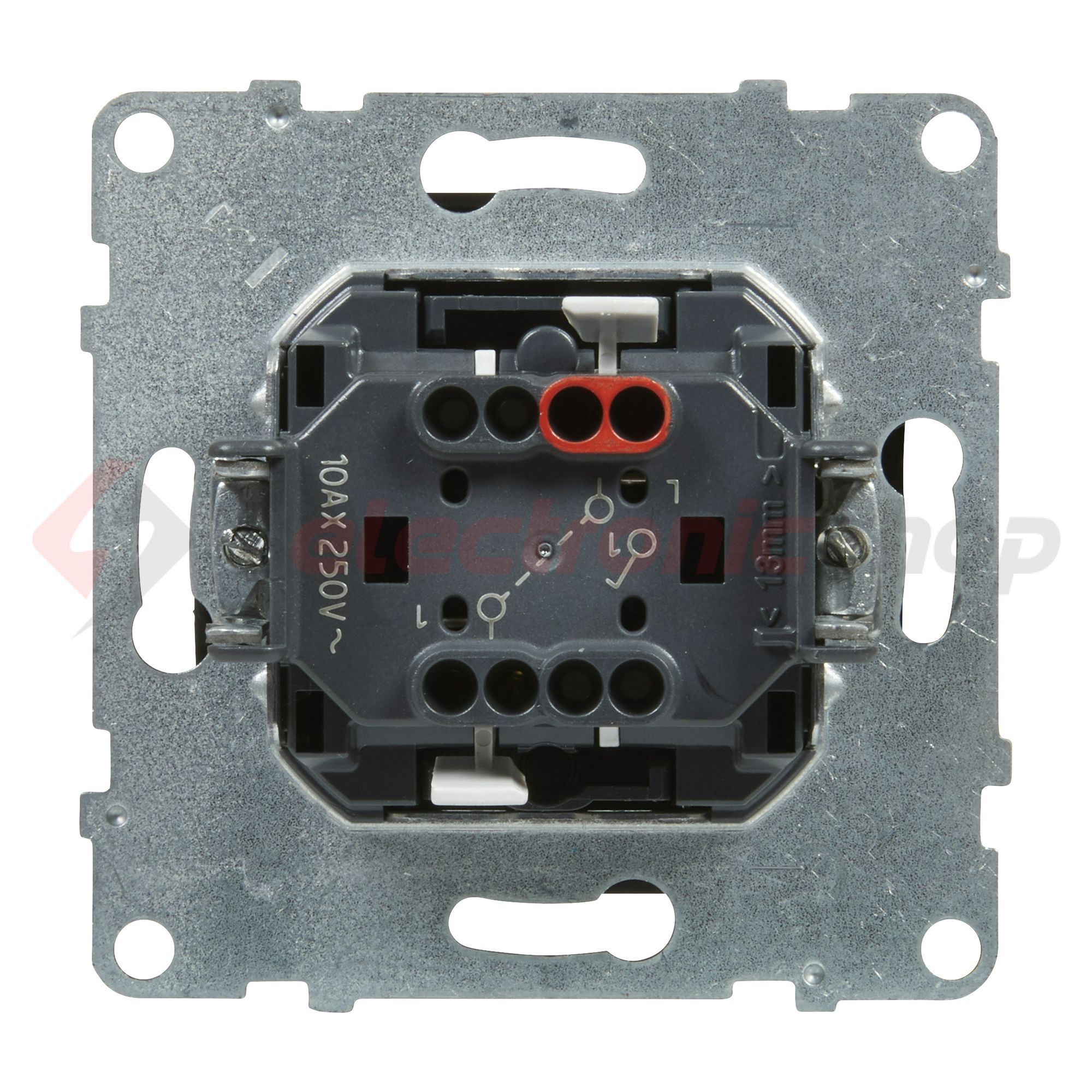 Suno 101 1P kapcsoló 101 1P kapcsoló betét közp. fedéllel fekete süllyesztett rugós IP20 LEGRAND - 721401