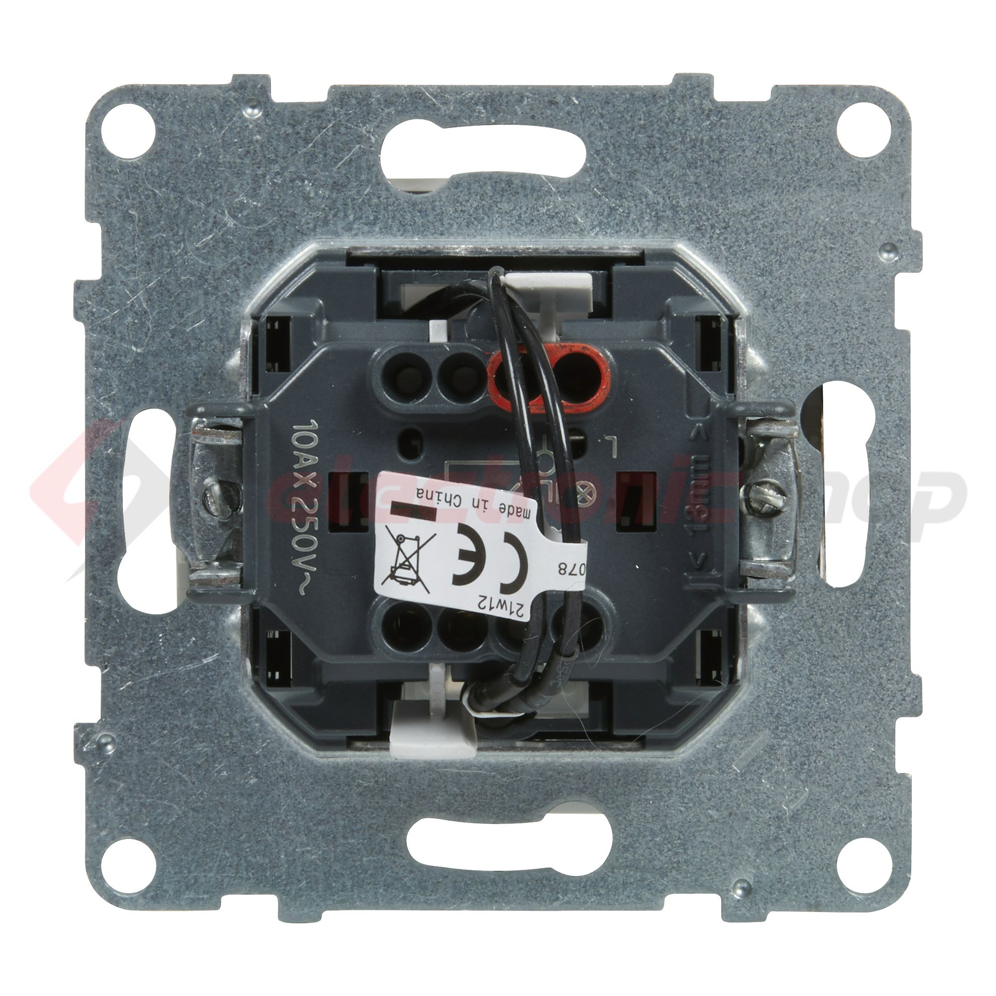 Suno 101 1P kapcsoló +jelzőfény 101 1P kapcsoló betét közp. fedéllel fehér süllyesztett LEGRAND - 721111