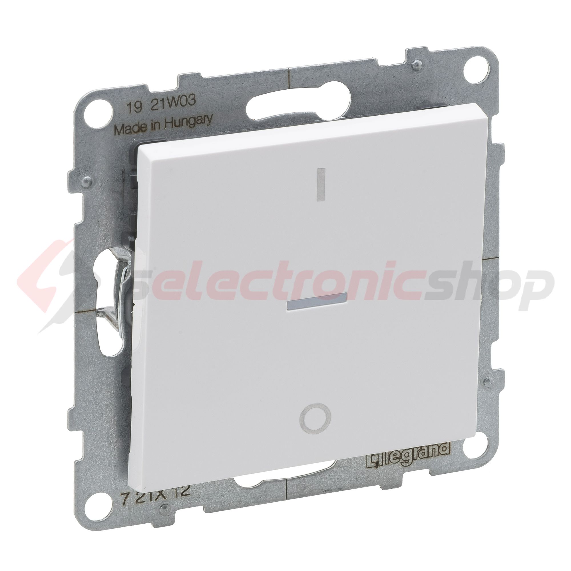 Suno 102 2P kapcsoló (O-I) 102 2P kapcsoló kezelőelem fehér süllyesztett csavaros IP20 LEGRAND - 721112