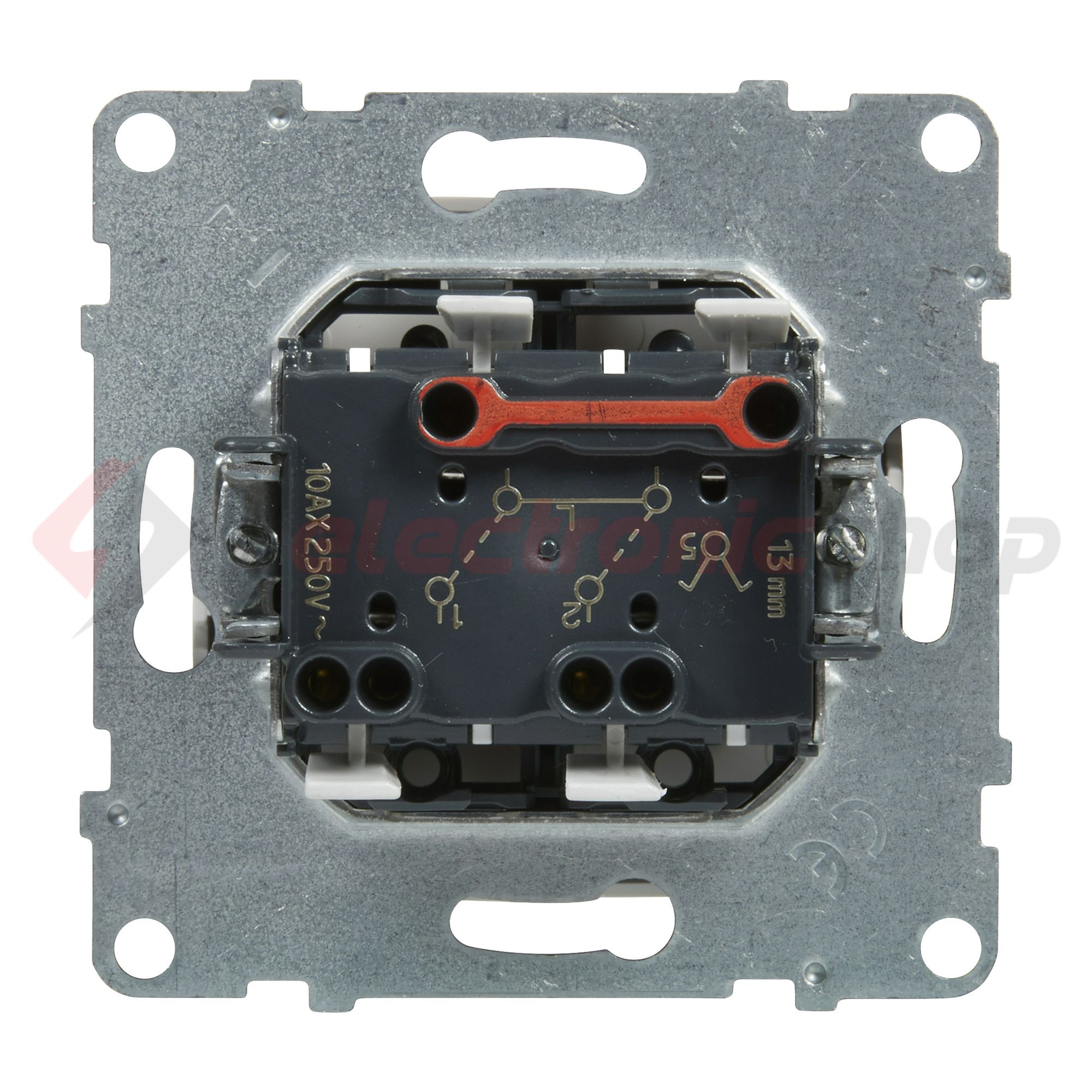 Suno 105 2x1P csillárkapcsoló 105 2x1P csillárkapcsoló betét közp. fedéllel fehér rugós LEGRAND - 721105