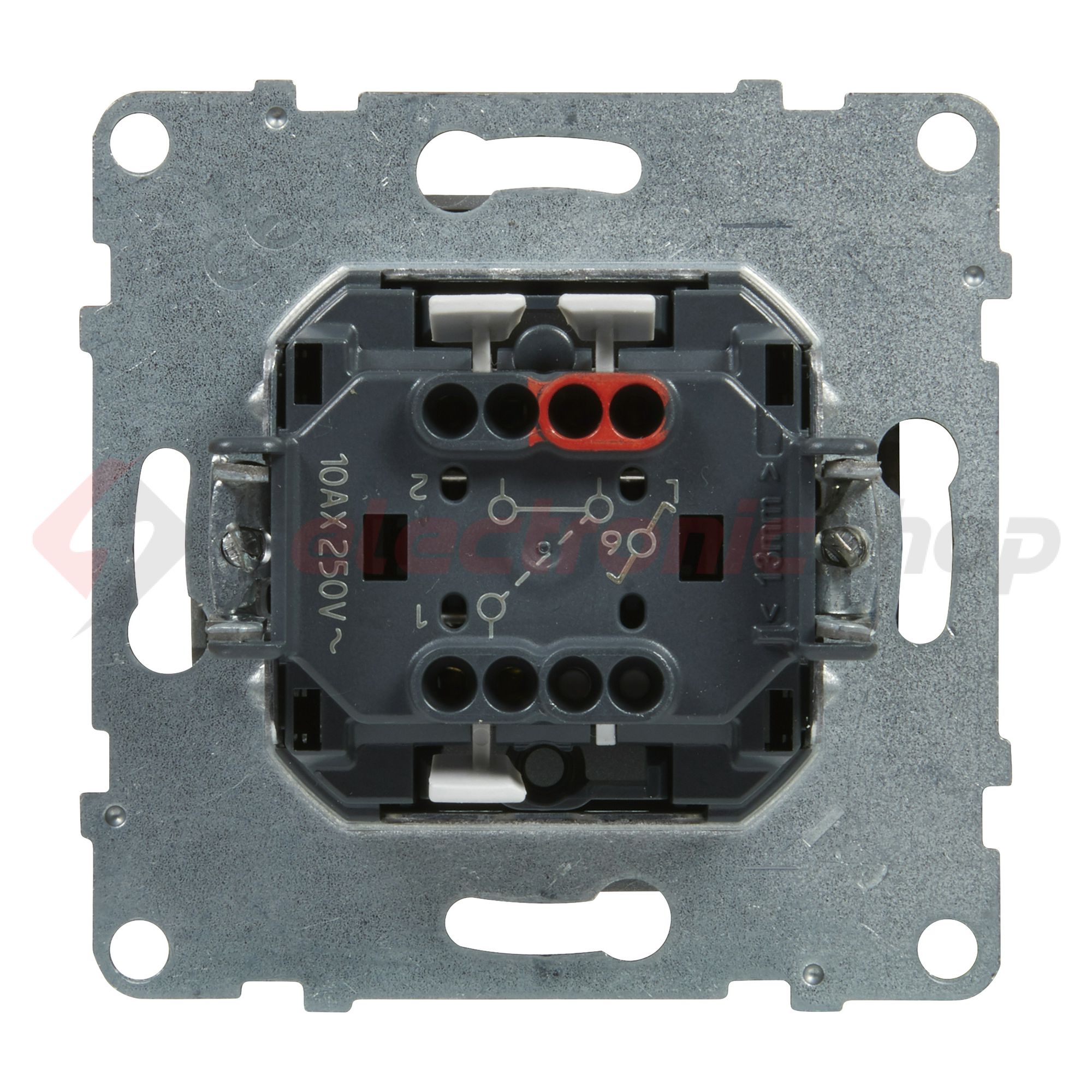 Suno 106 váltókapcsoló 106 váltókapcsoló betét közp. fedéllel alumínium süllyesztett LEGRAND - 721306