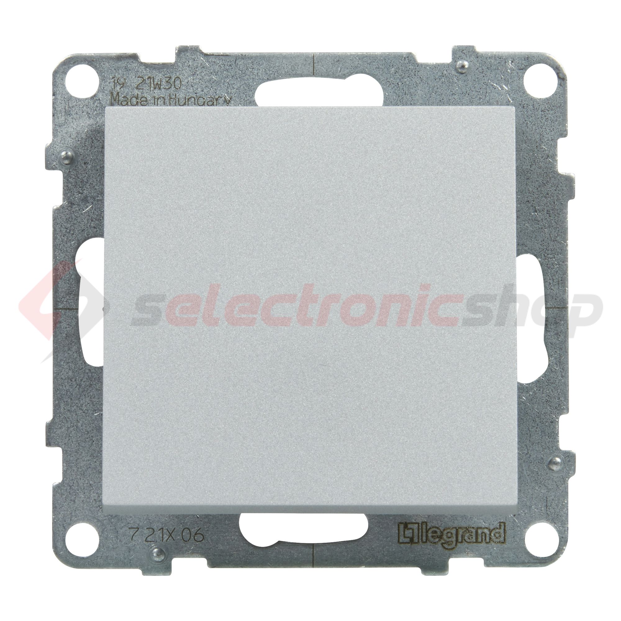 Suno 106 váltókapcsoló 106 váltókapcsoló betét közp. fedéllel alumínium süllyesztett LEGRAND - 721306