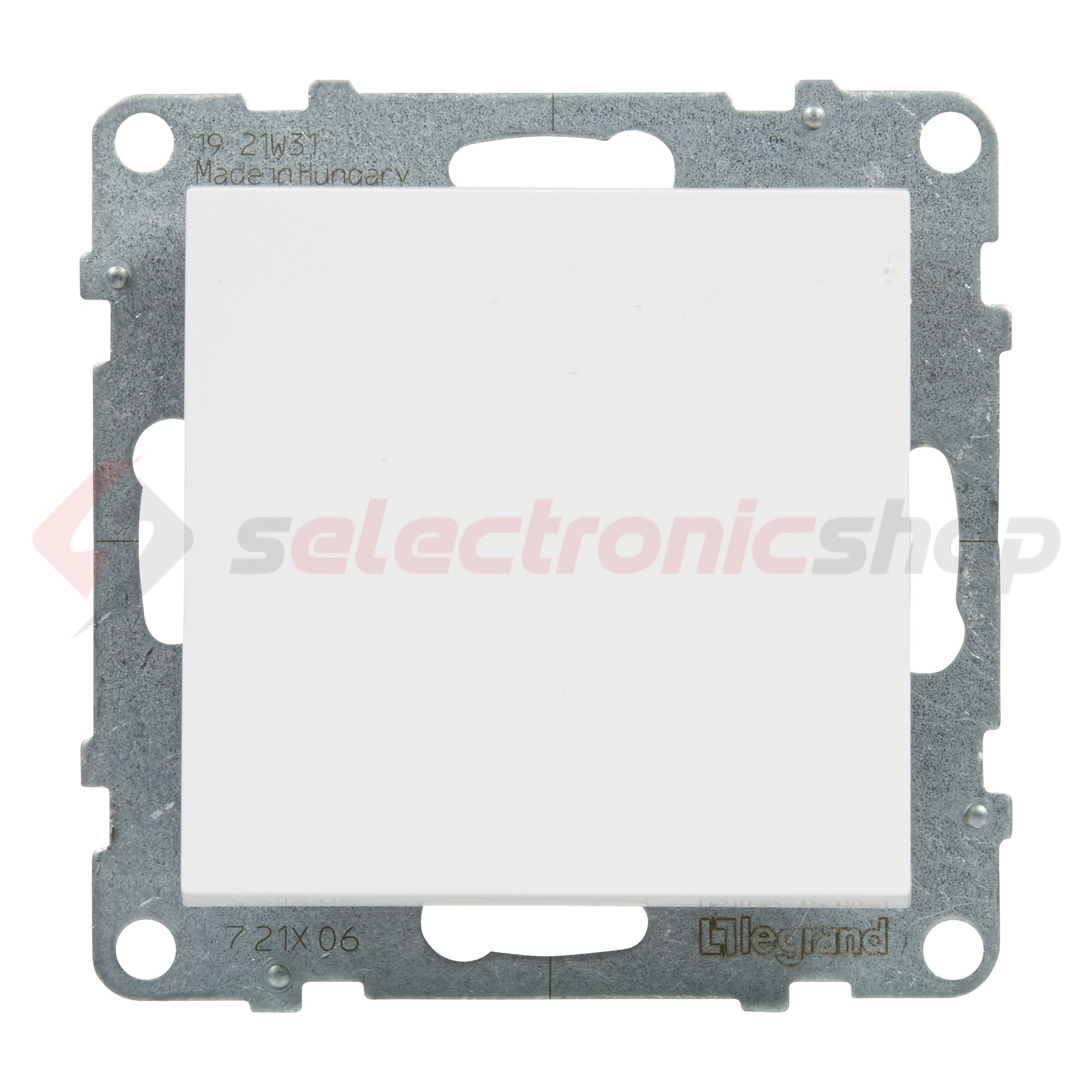 Suno 106 váltókapcsoló 106 váltókapcsoló betét közp. fedéllel fehér süllyesztett rugós LEGRAND - 721106