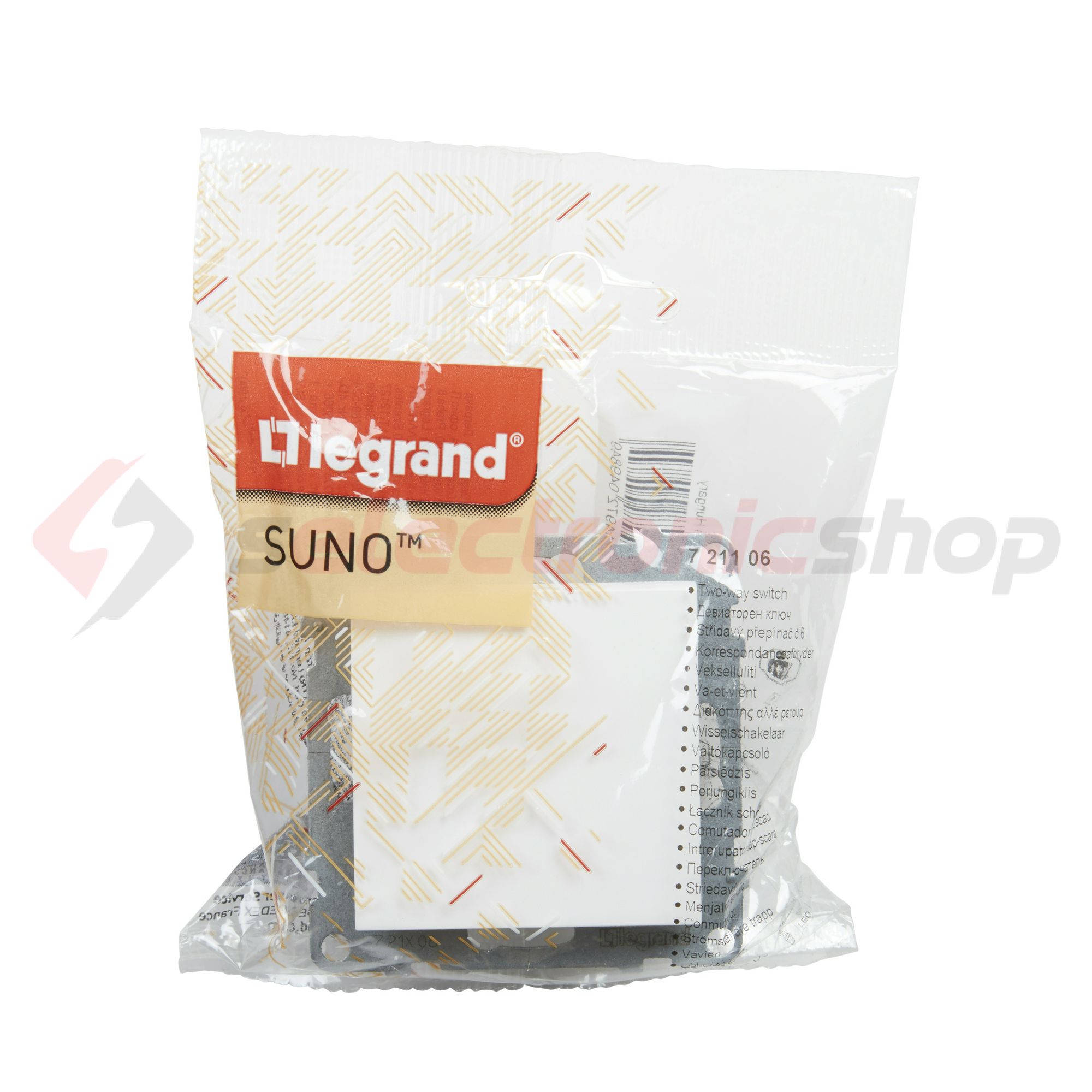 Suno 106 váltókapcsoló 106 váltókapcsoló betét közp. fedéllel fehér süllyesztett rugós LEGRAND - 721106