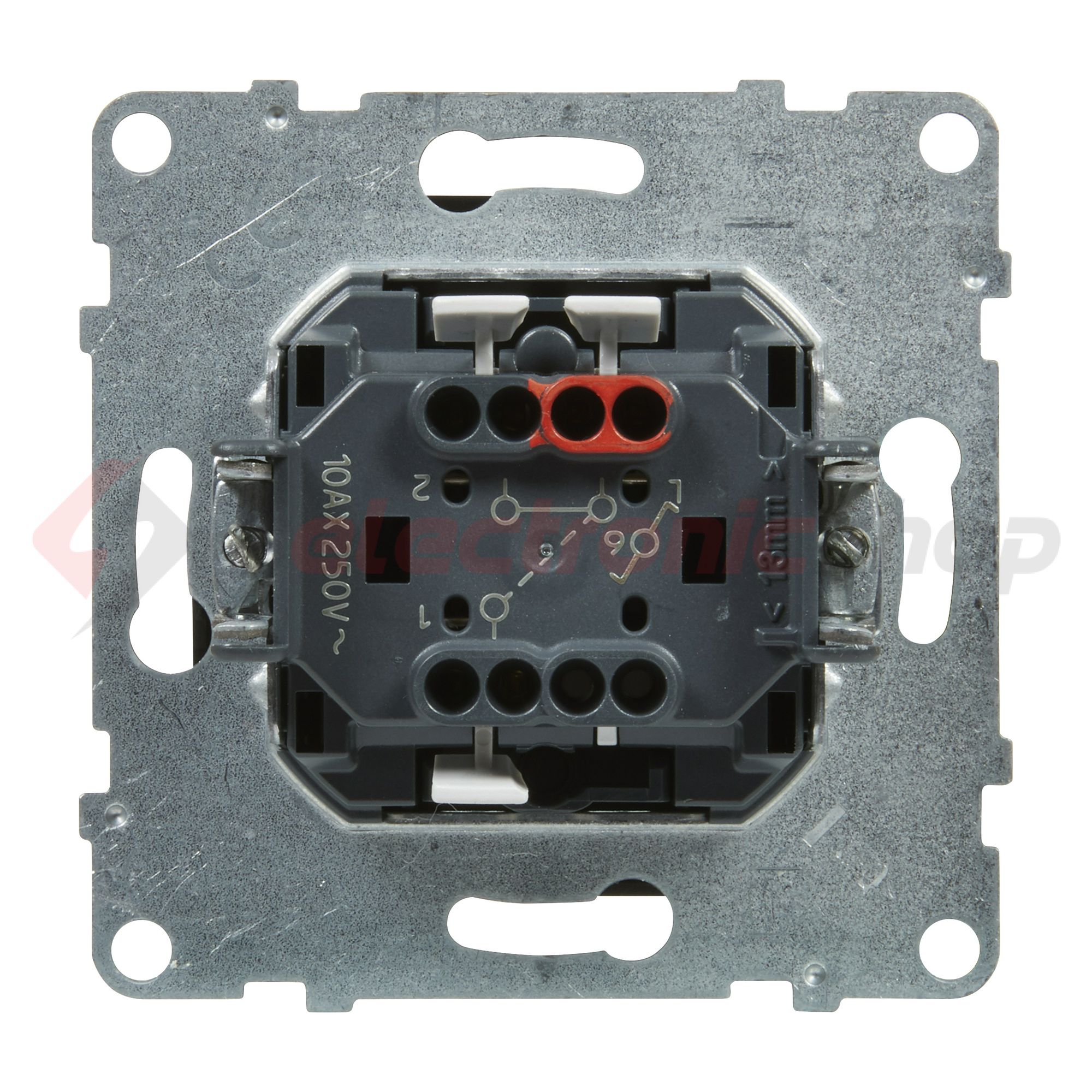 Suno 106 váltókapcsoló 106 váltókapcsoló betét közp. fedéllel fekete süllyesztett rugós LEGRAND - 721406