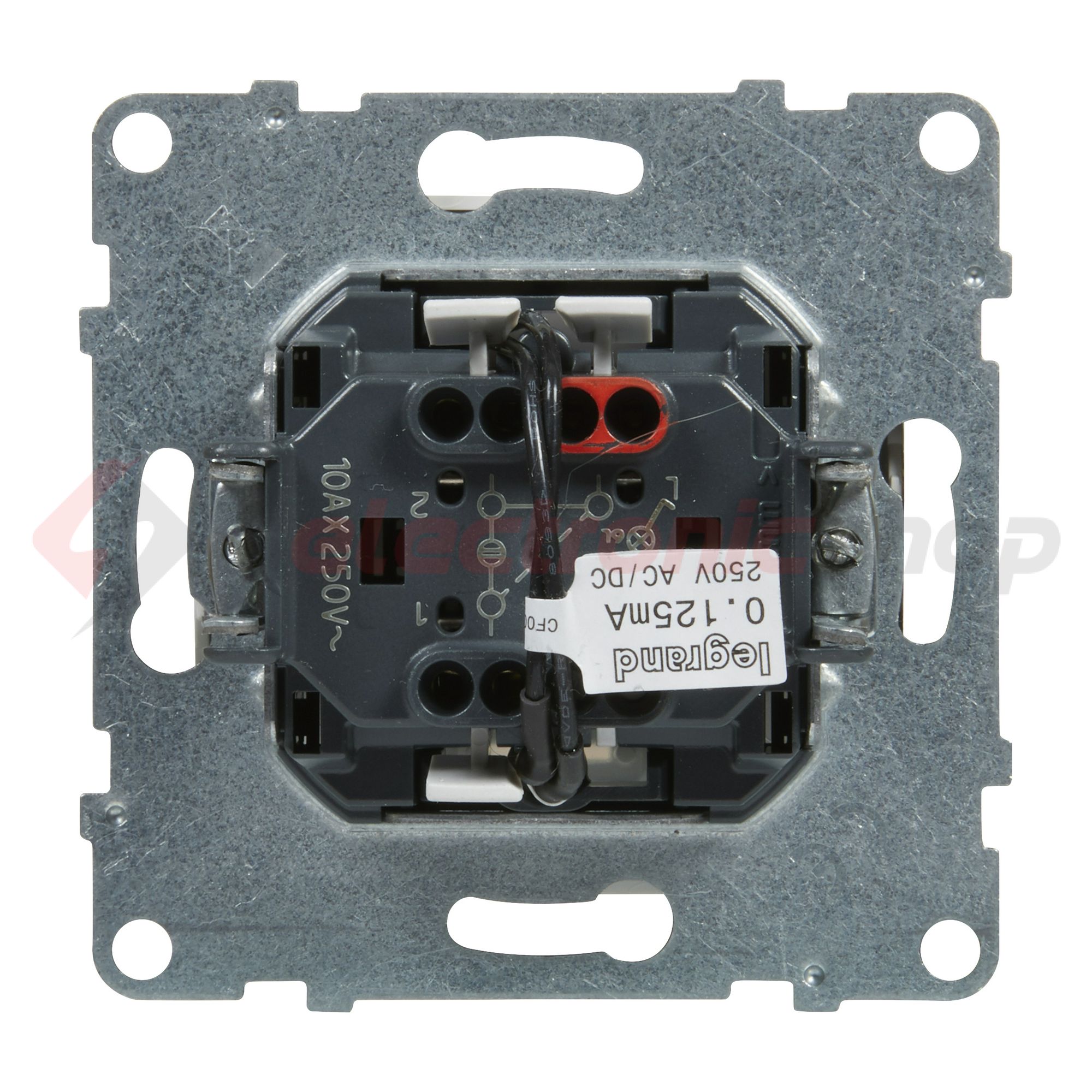 Suno 106 váltókapcsoló +jelzőfény 106 váltókapcsoló betét közp. fedéllel fehér rugós IP20 LEGRAND - 721116