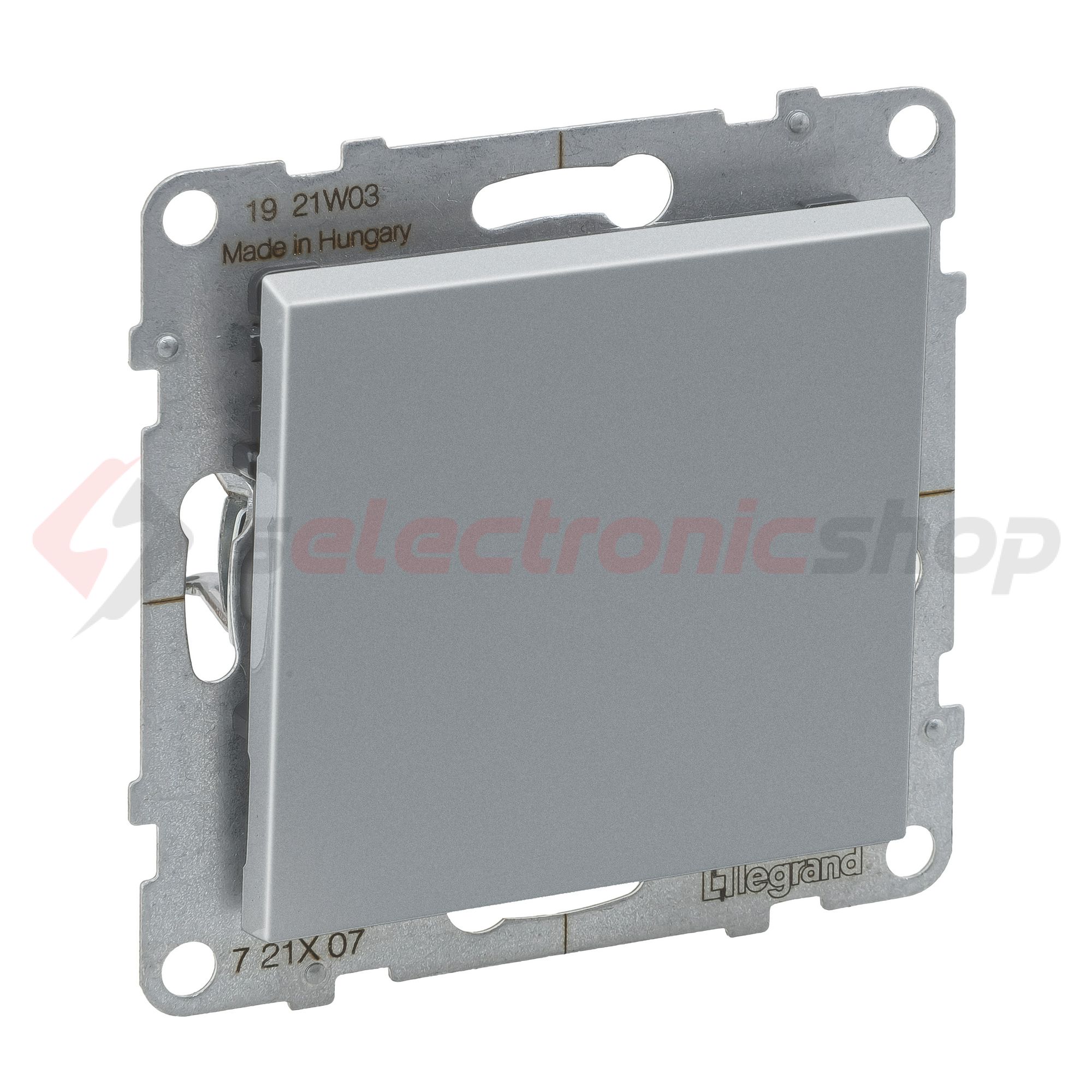 Suno 107 keresztkapcsoló 107 keresztkapcsoló betét közp. fedéllel alumínium süllyesztett LEGRAND - 721307