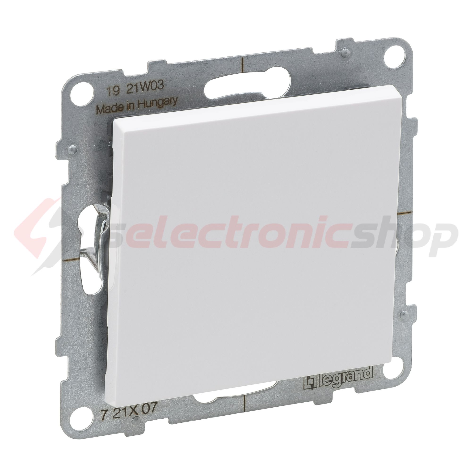 Suno 107 keresztkapcsoló 107 keresztkapcsoló betét közp. fedéllel fehér süllyesztett LEGRAND - 721107