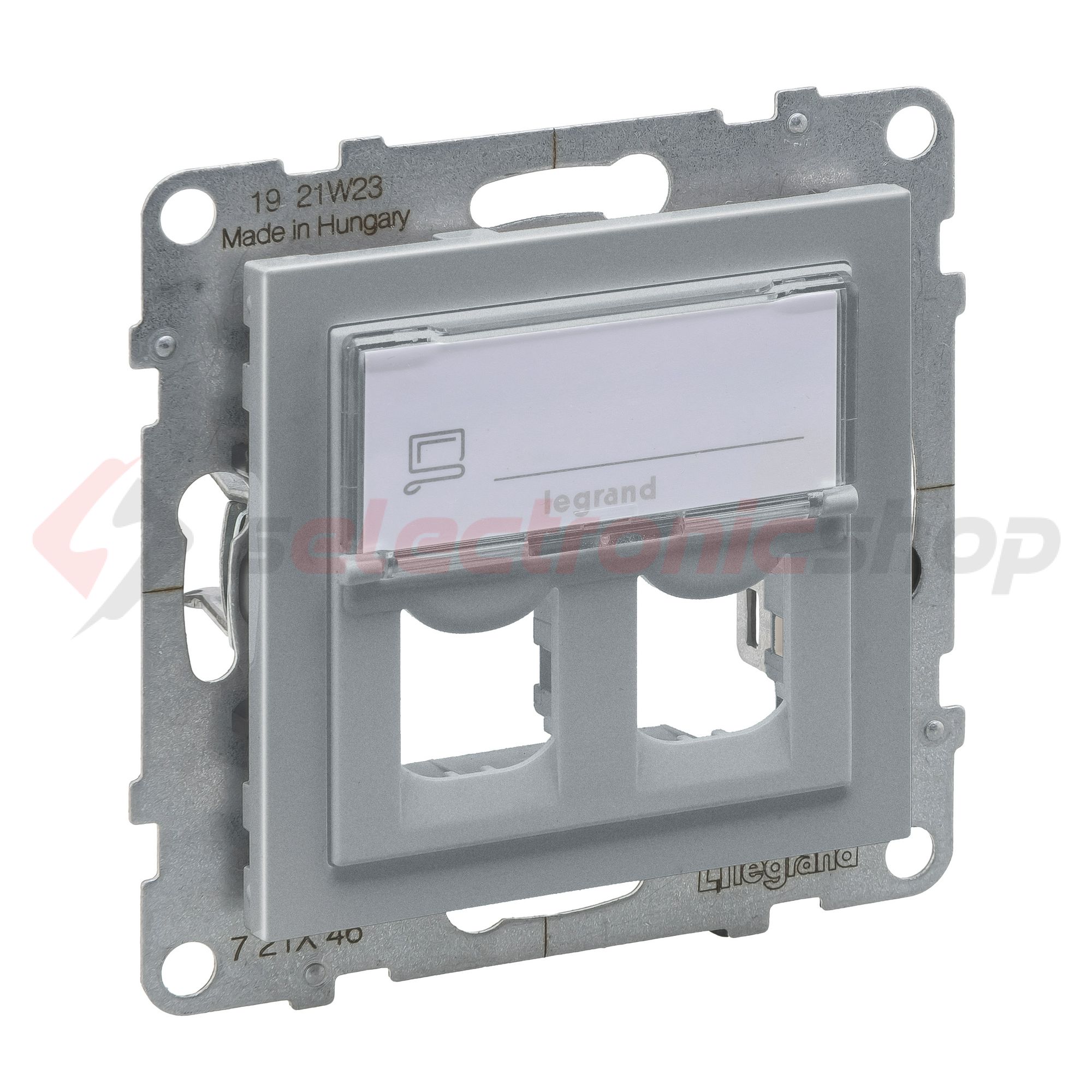 Suno adatcsatlakozó adapter kettős Keystone műanyag alumínium LEGRAND - 721346