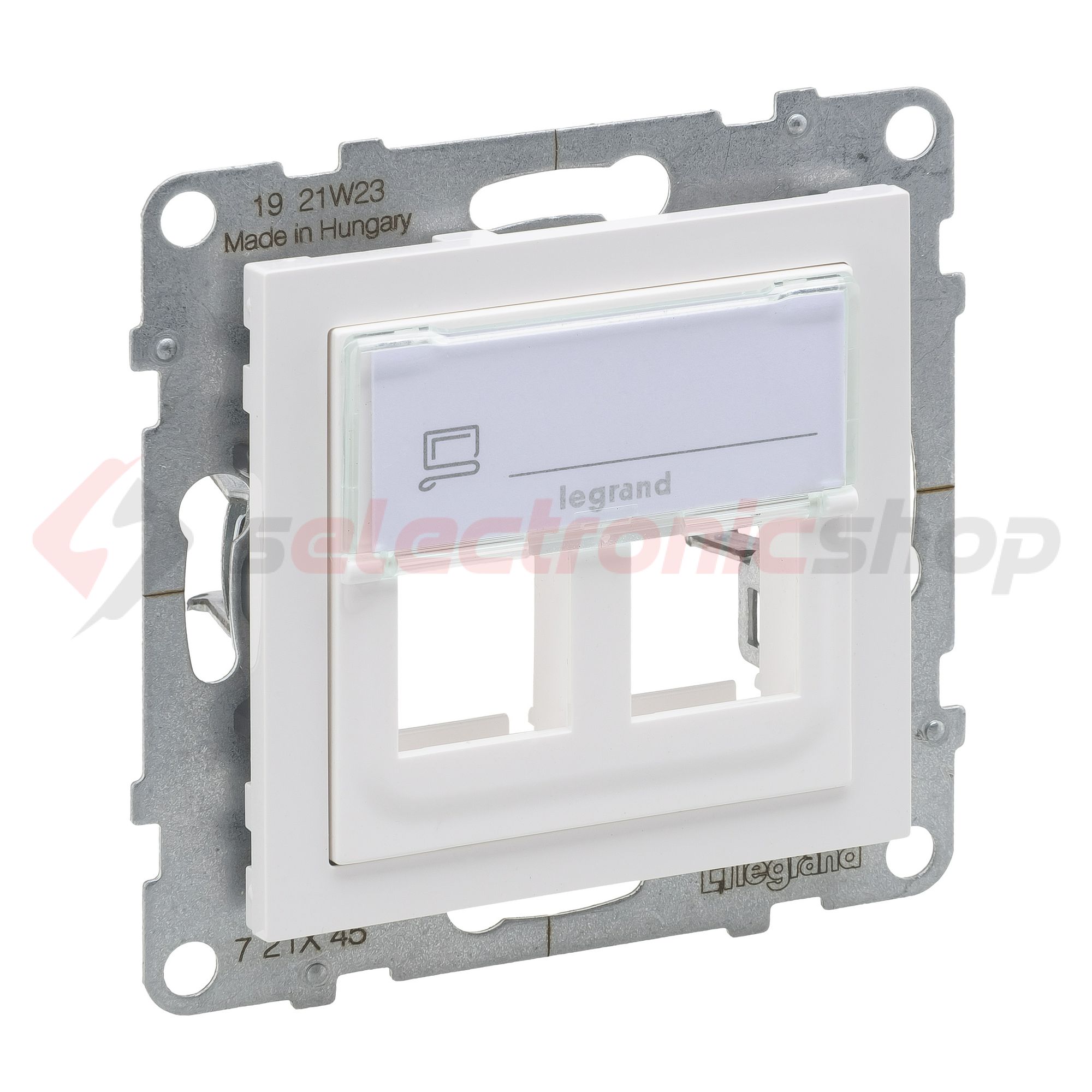 Suno adatcsatlakozó adapter kettős Keystone műanyag fehér LEGRAND - 721145