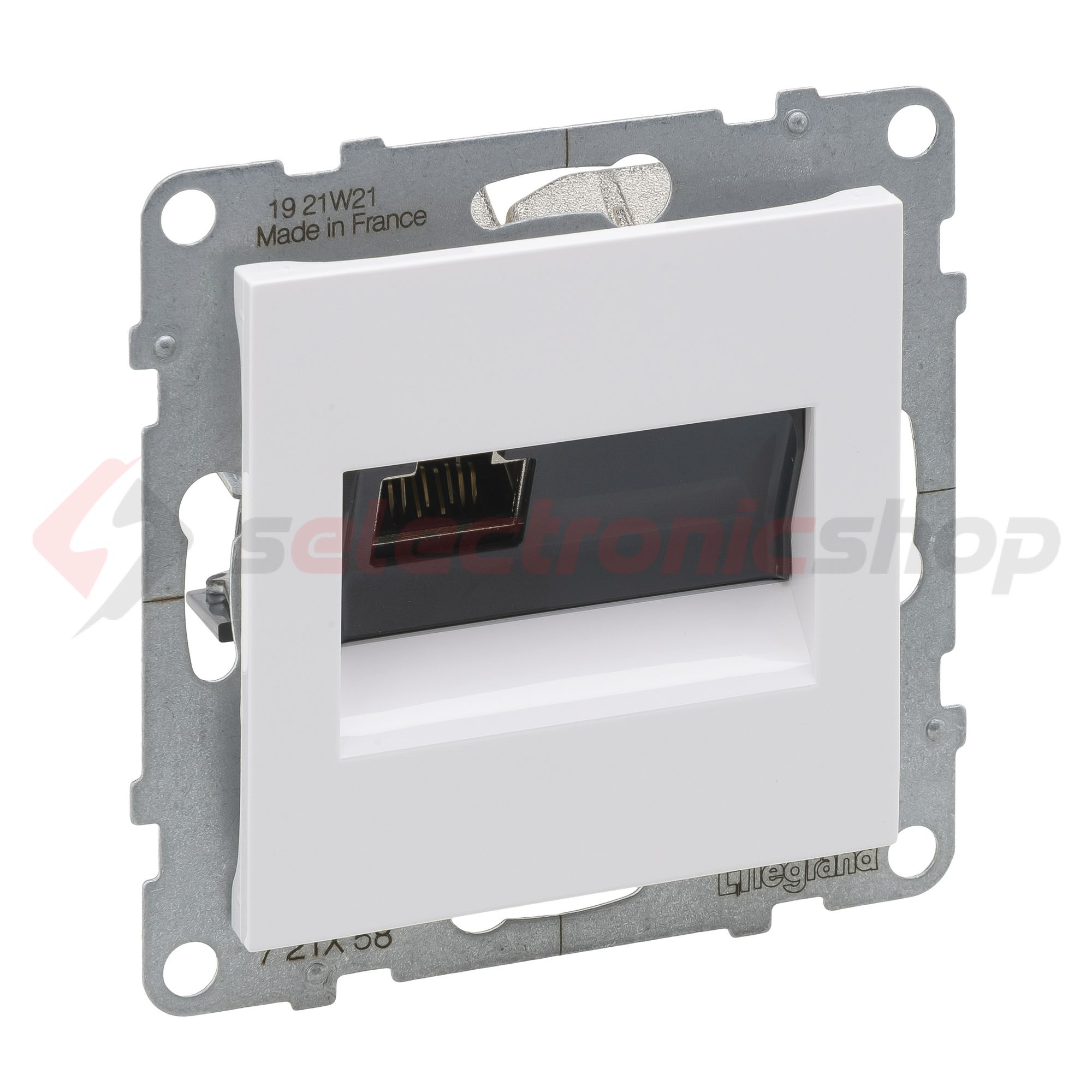 Suno adatcsatlakozó dugalj STP RJ45 8(8) Cat6A(IEC) fehér LEGRAND - 721158