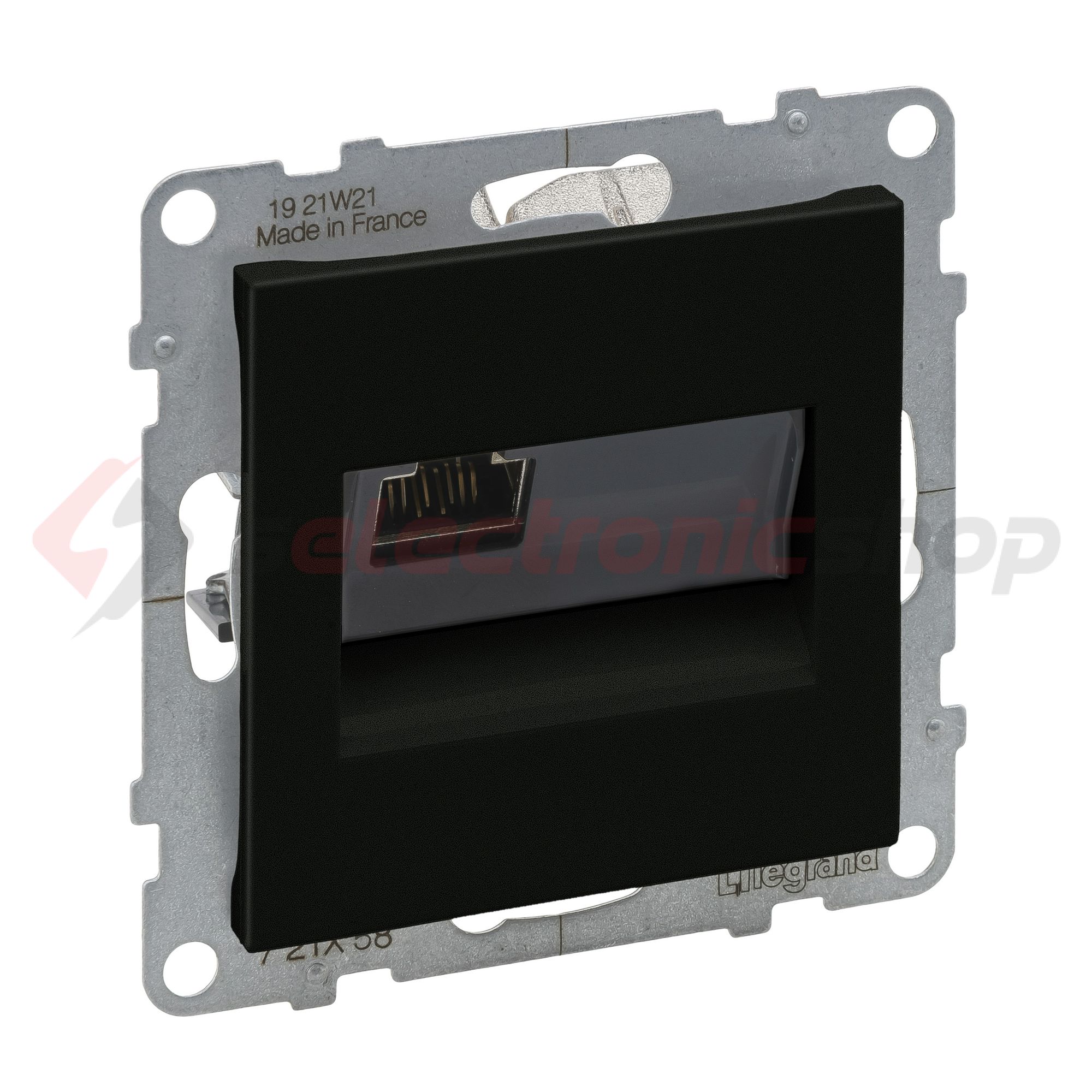 Suno adatcsatlakozó dugalj STP RJ45 8(8) Cat6A(IEC) fekete LEGRAND - 721458