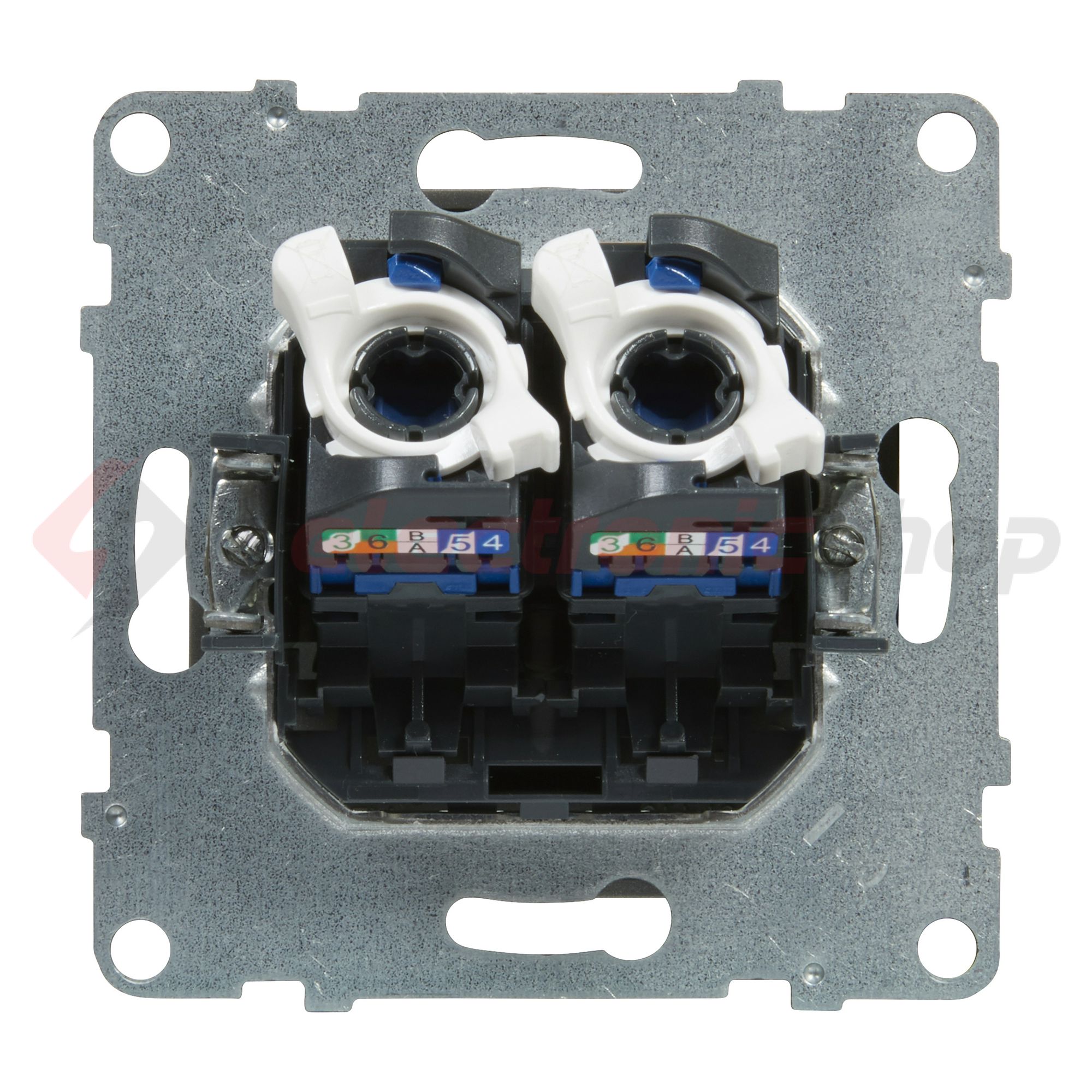 Suno adatcsatlakozó dugalj UTP 2xRJ45 8(8) Cat6 alumínium LEGRAND - 721353