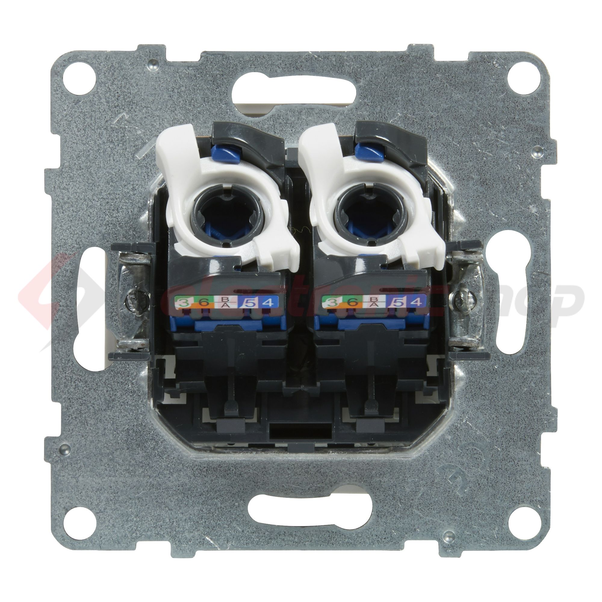 Suno adatcsatlakozó dugalj UTP 2xRJ45 8(8) Cat6 fehér LEGRAND - 721153