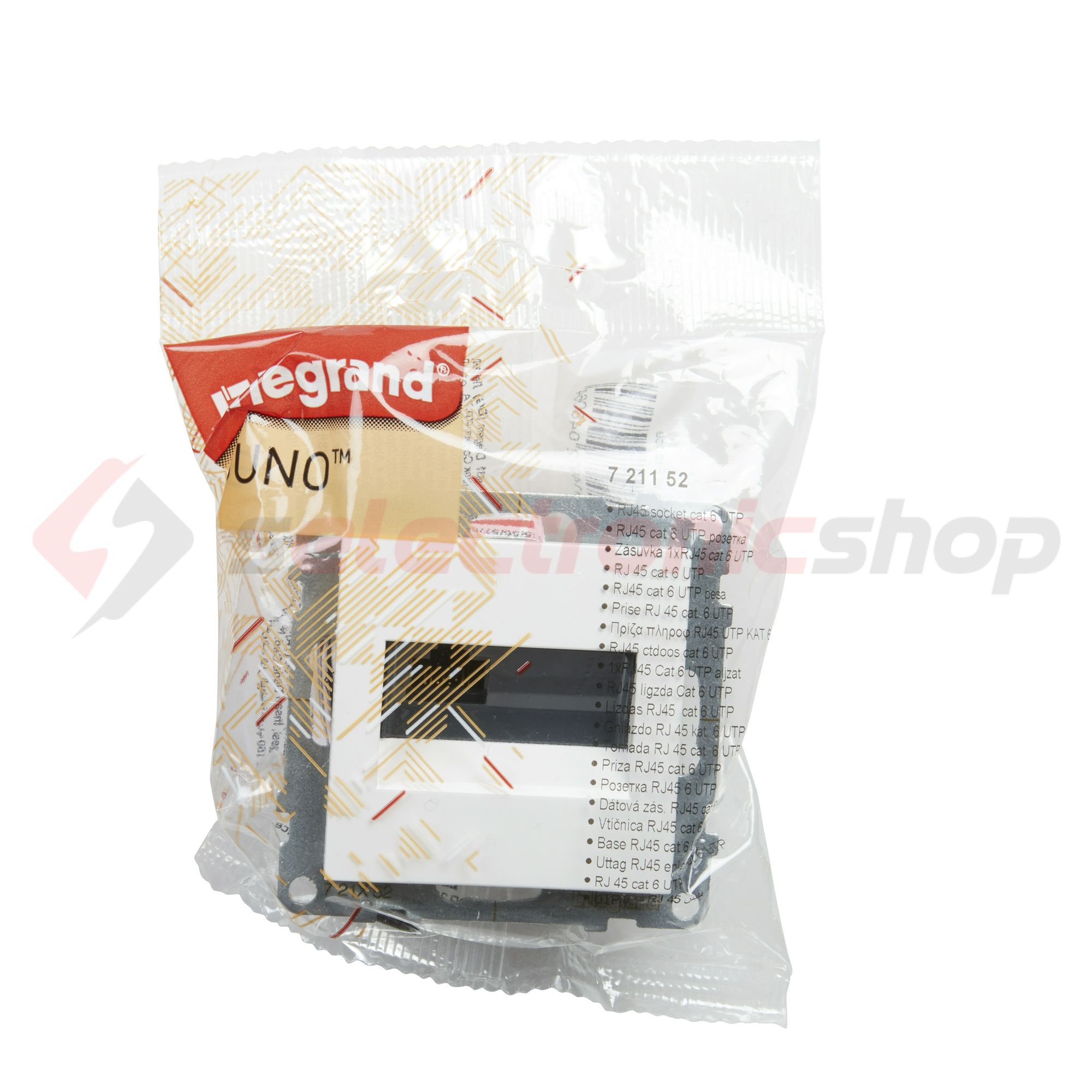 Suno adatcsatlakozó dugalj UTP RJ45 8(8) Cat6 fehér LEGRAND - 721152