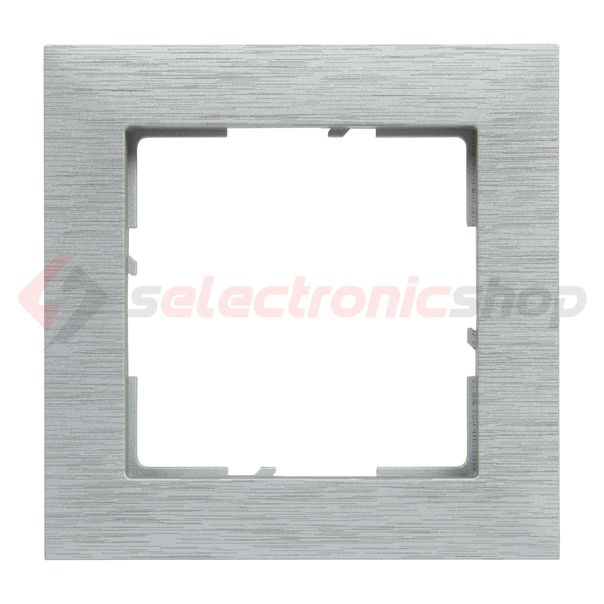 Suno keret 1-egység vízszintes és függőleges műanyag alumínium kefélt LEGRAND - 721561