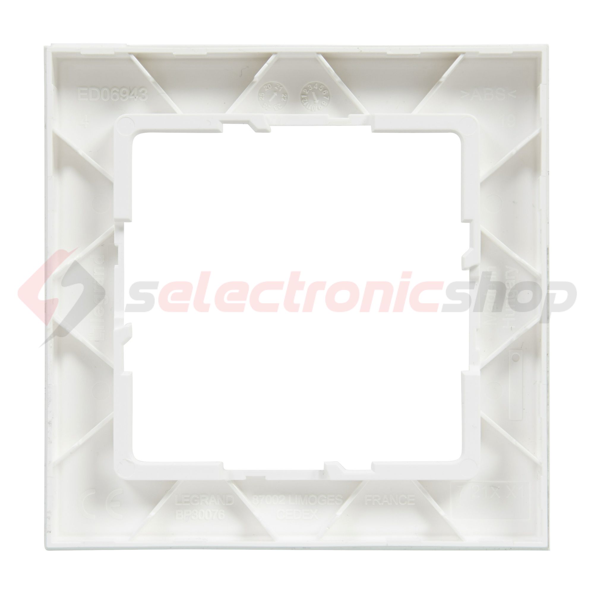 Suno keret 1-egység vízszintes és függőleges műanyag fehér kezeletlen LEGRAND - 721501