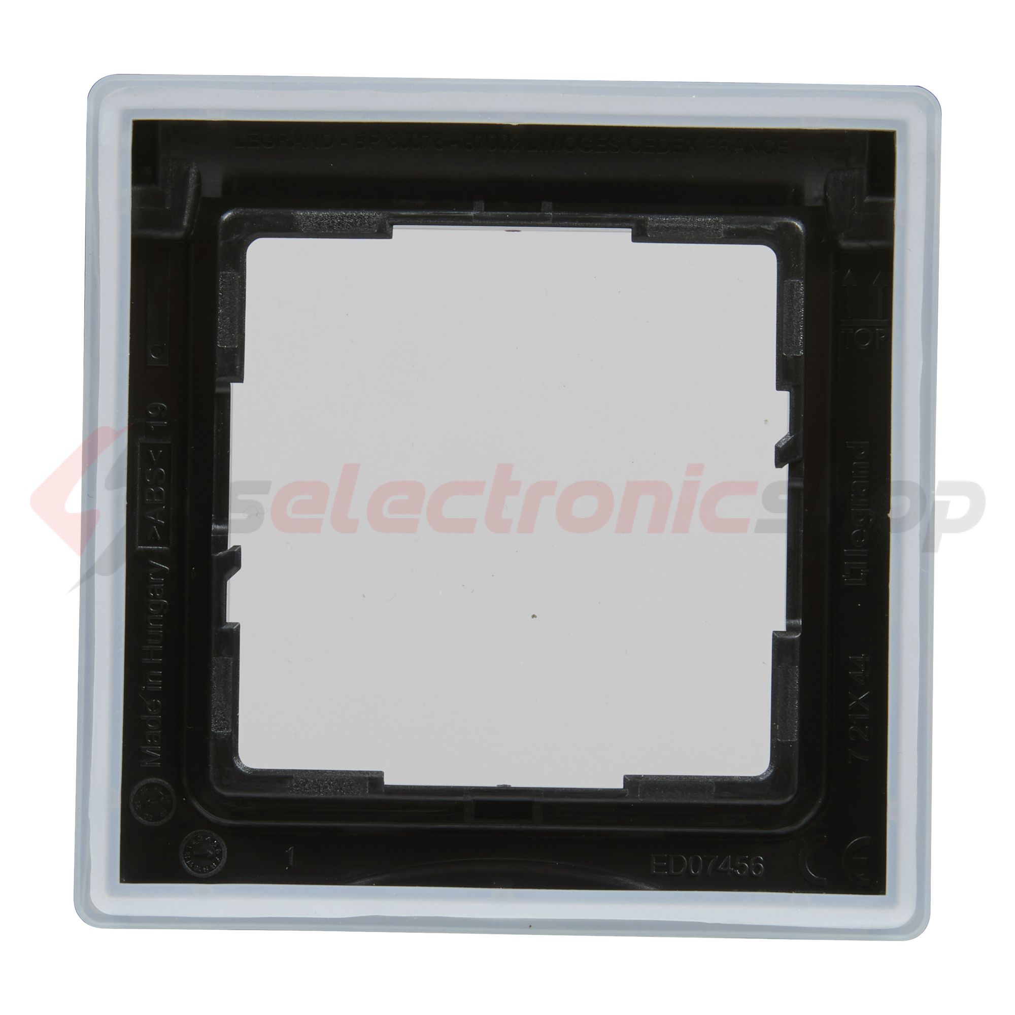 Suno keret 1-egység vízszintes és függőleges műanyag fekete csapófedeles LEGRAND - 721444