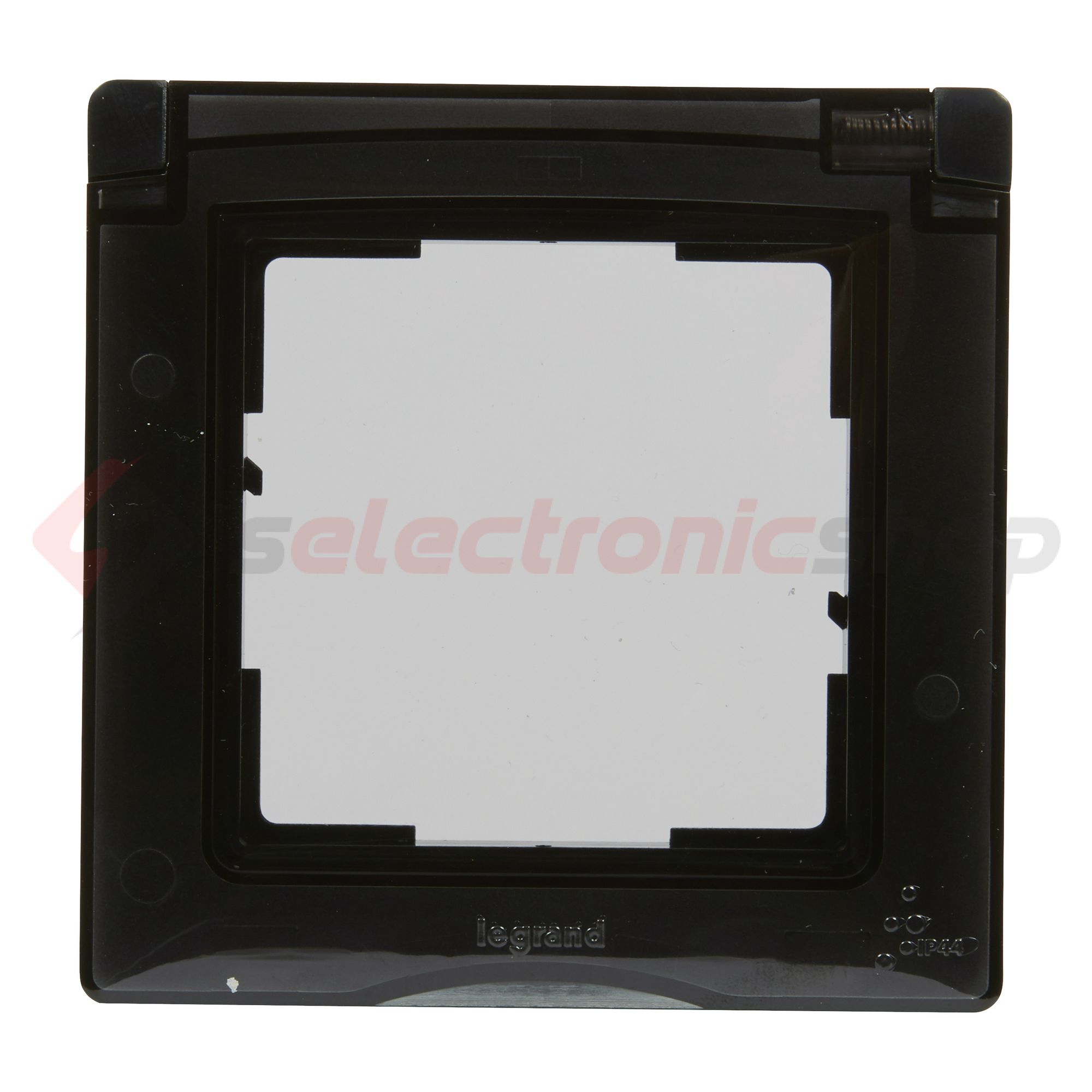 Suno keret 1-egység vízszintes és függőleges műanyag fekete csapófedeles LEGRAND - 721444