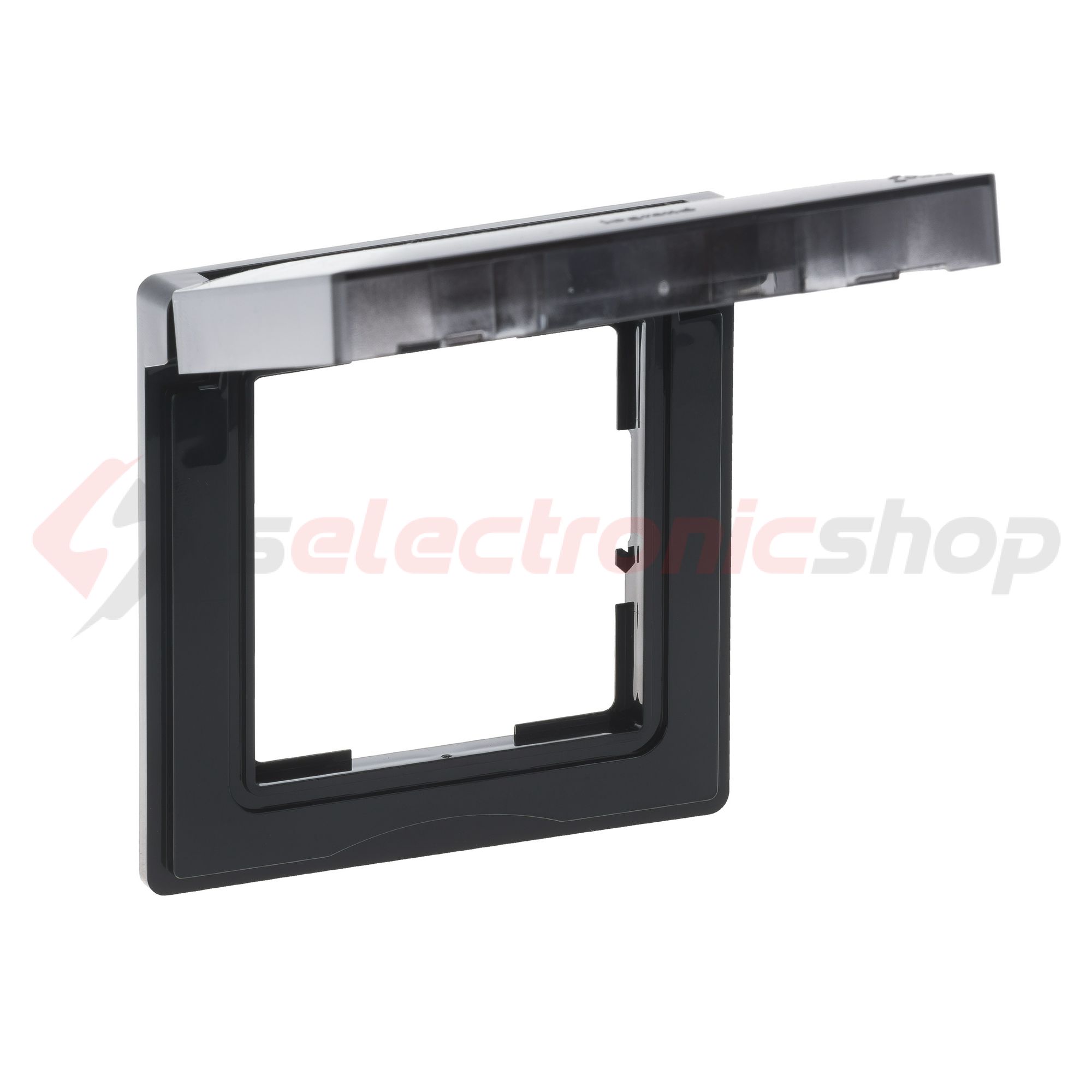 Suno keret 1-egység vízszintes és függőleges műanyag fekete csapófedeles LEGRAND - 721444