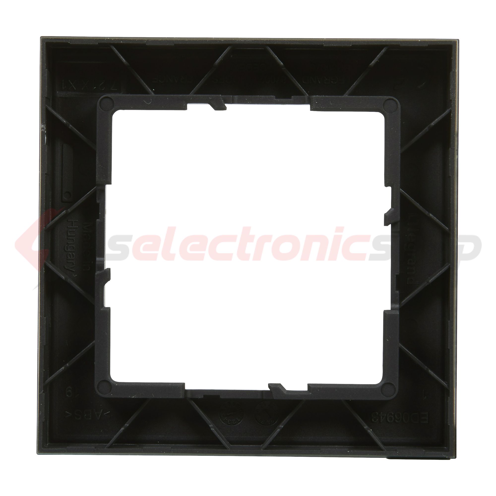 Suno keret 1-egység vízszintes és függőleges műanyag fekete lakkozott LEGRAND - 721521