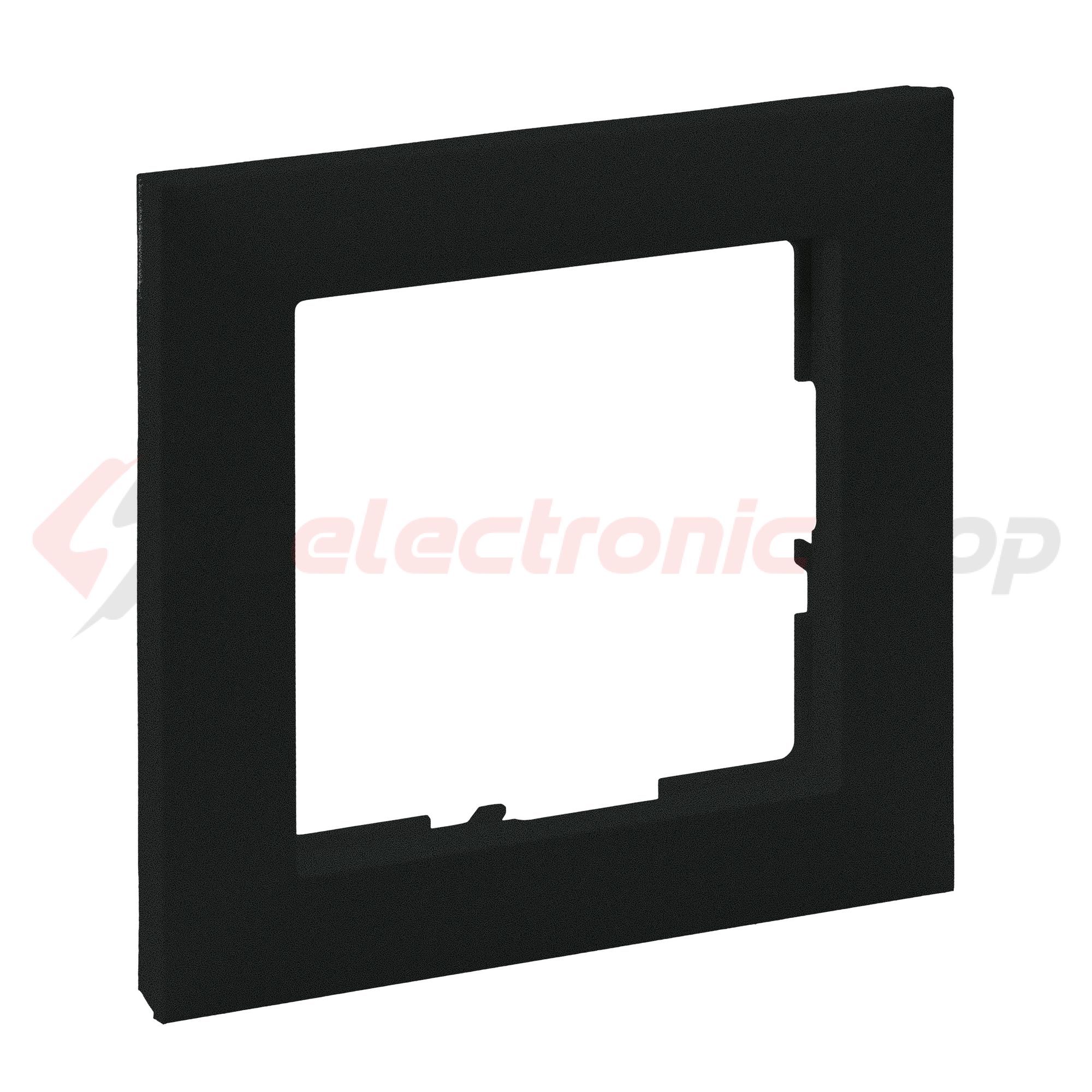 Suno keret 1-egység vízszintes és függőleges műanyag fekete lakkozott LEGRAND - 721521