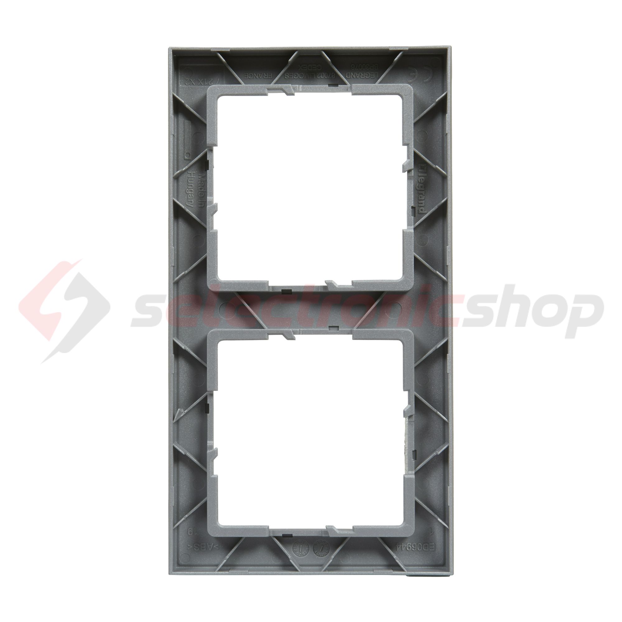 Suno keret 2-egység vízszintes és függőleges műanyag alumínium lakkozott LEGRAND - 721512