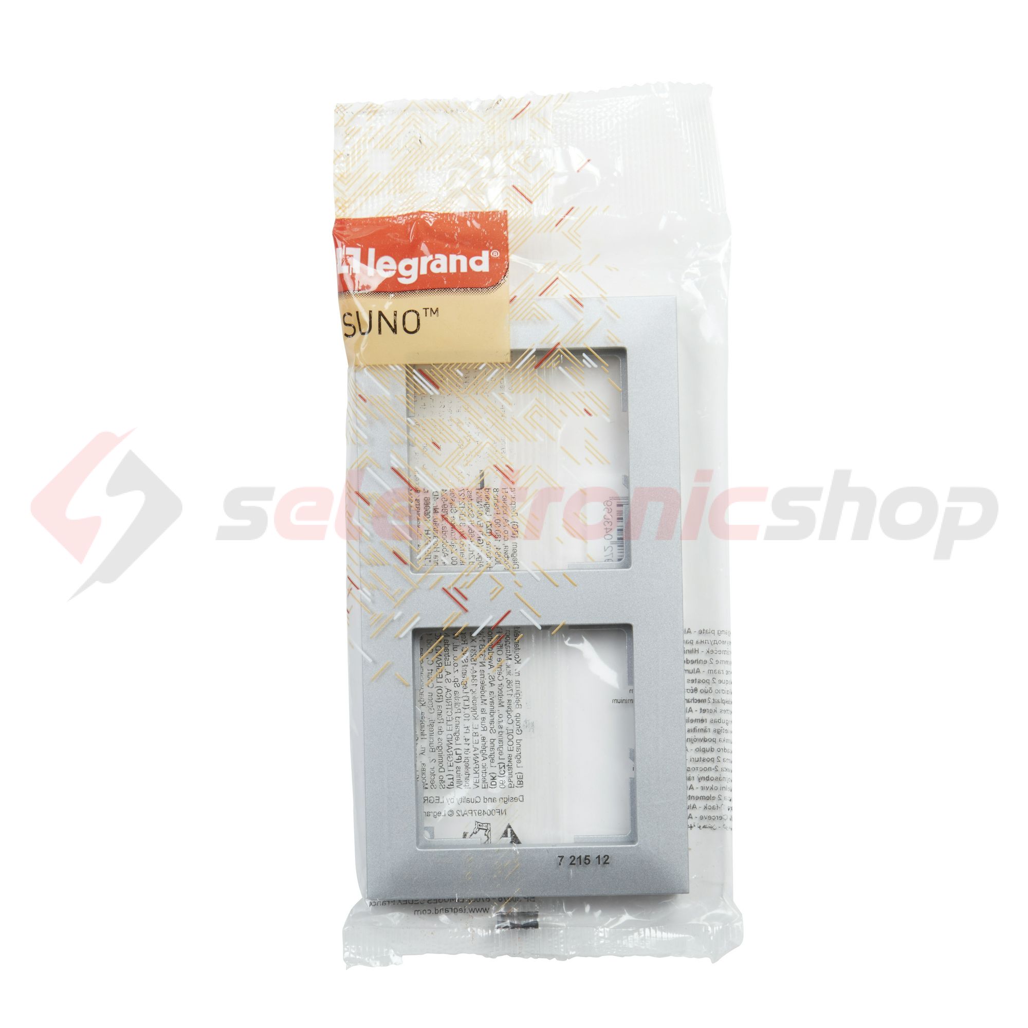 Suno keret 2-egység vízszintes és függőleges műanyag alumínium lakkozott LEGRAND - 721512