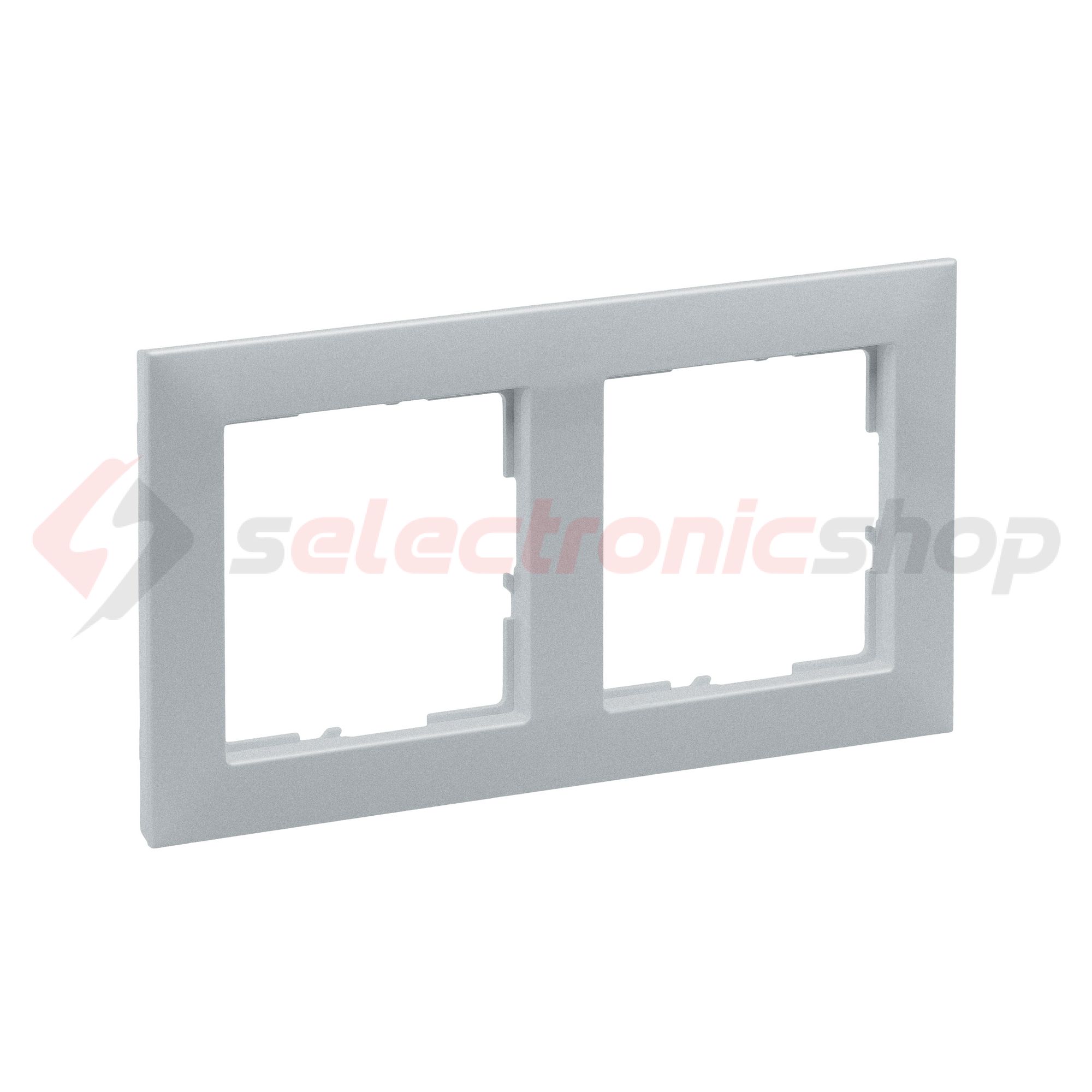 Suno keret 2-egység vízszintes és függőleges műanyag alumínium lakkozott LEGRAND - 721512