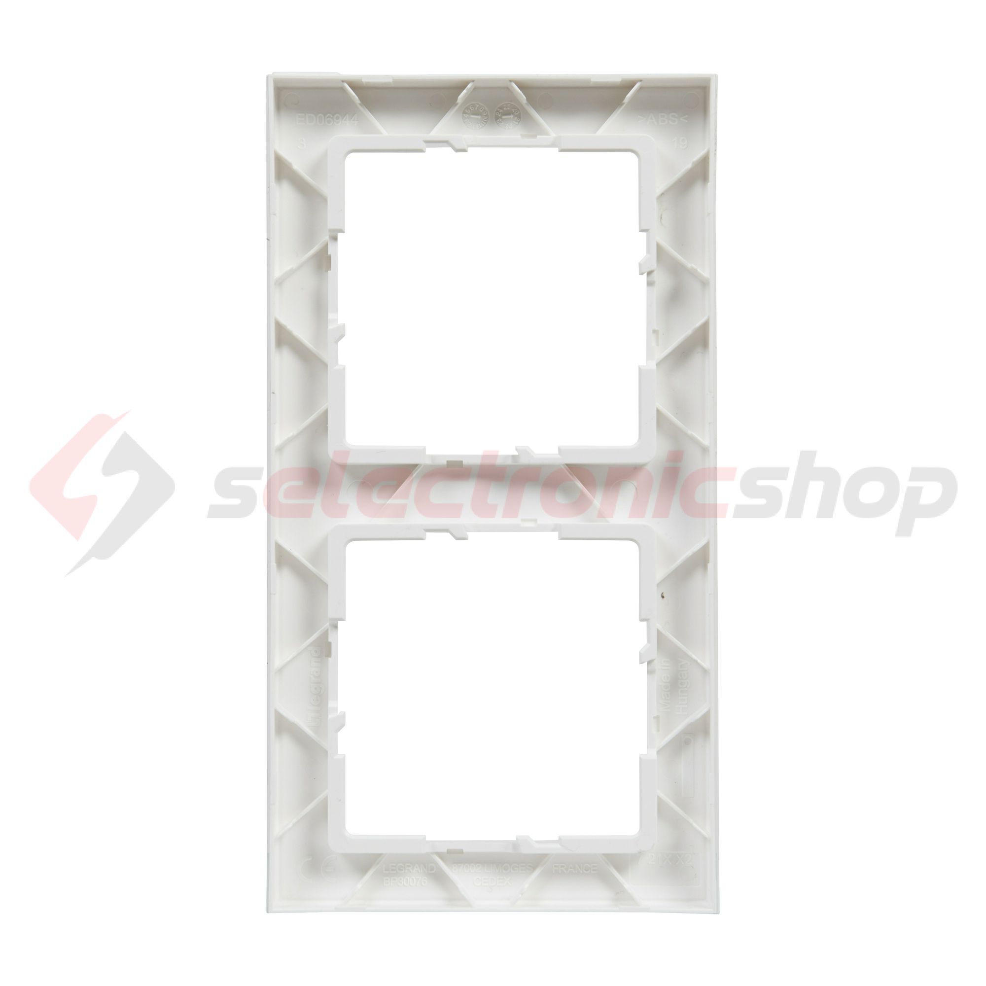 Suno keret 2-egység vízszintes és függőleges műanyag fehér kezeletlen LEGRAND - 721502