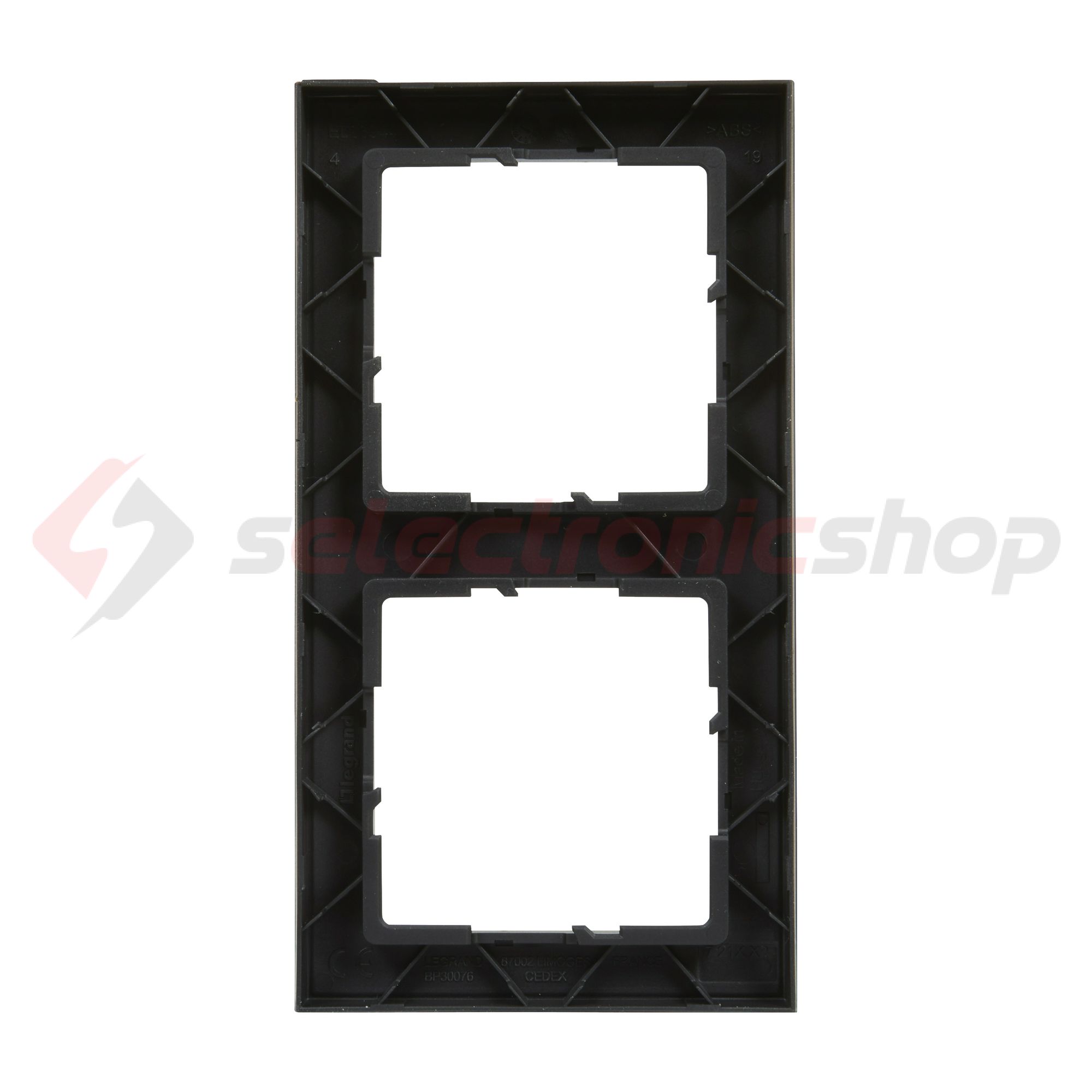 Suno keret 2-egység vízszintes és függőleges műanyag fekete lakkozott LEGRAND - 721522