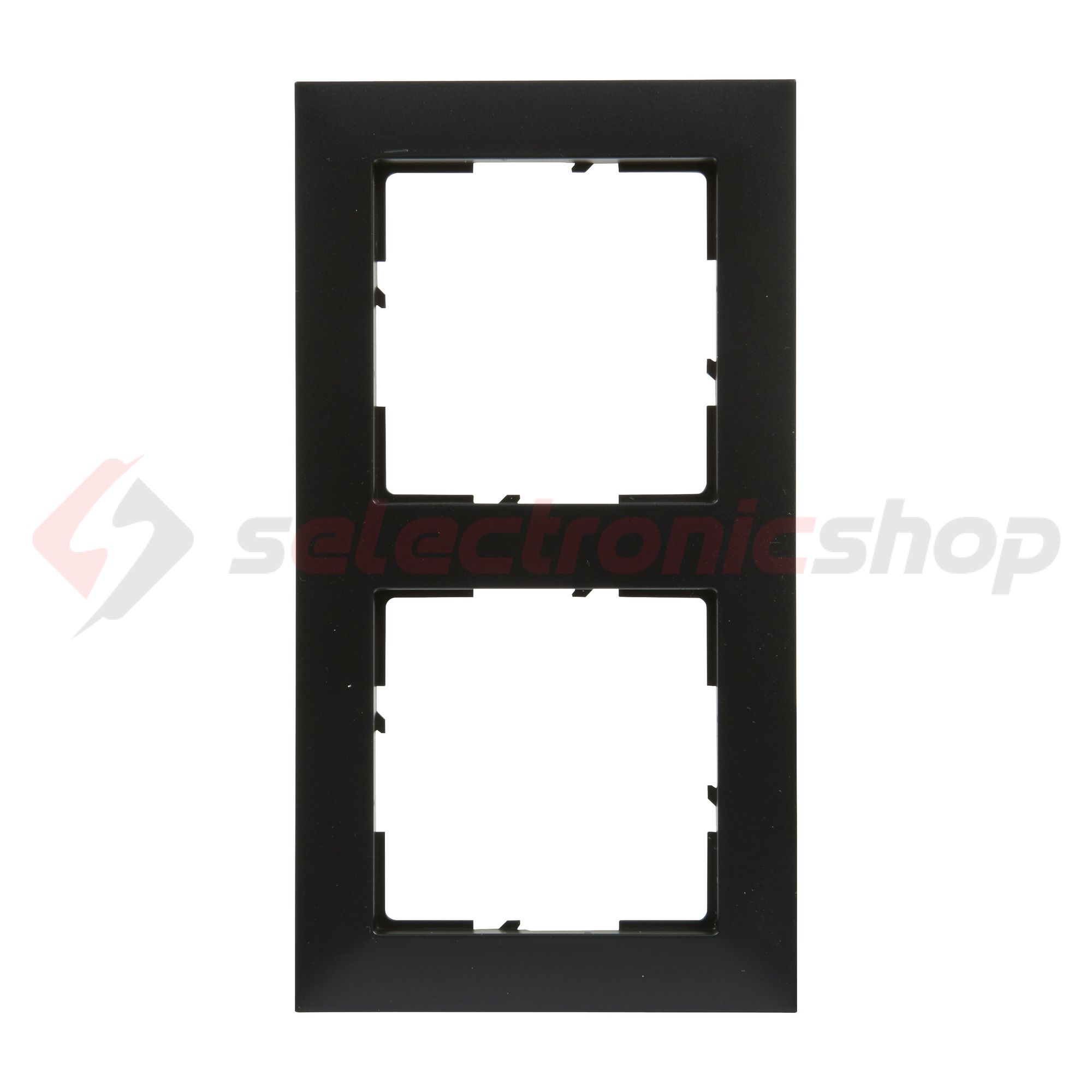 Suno keret 2-egység vízszintes és függőleges műanyag fekete lakkozott LEGRAND - 721522