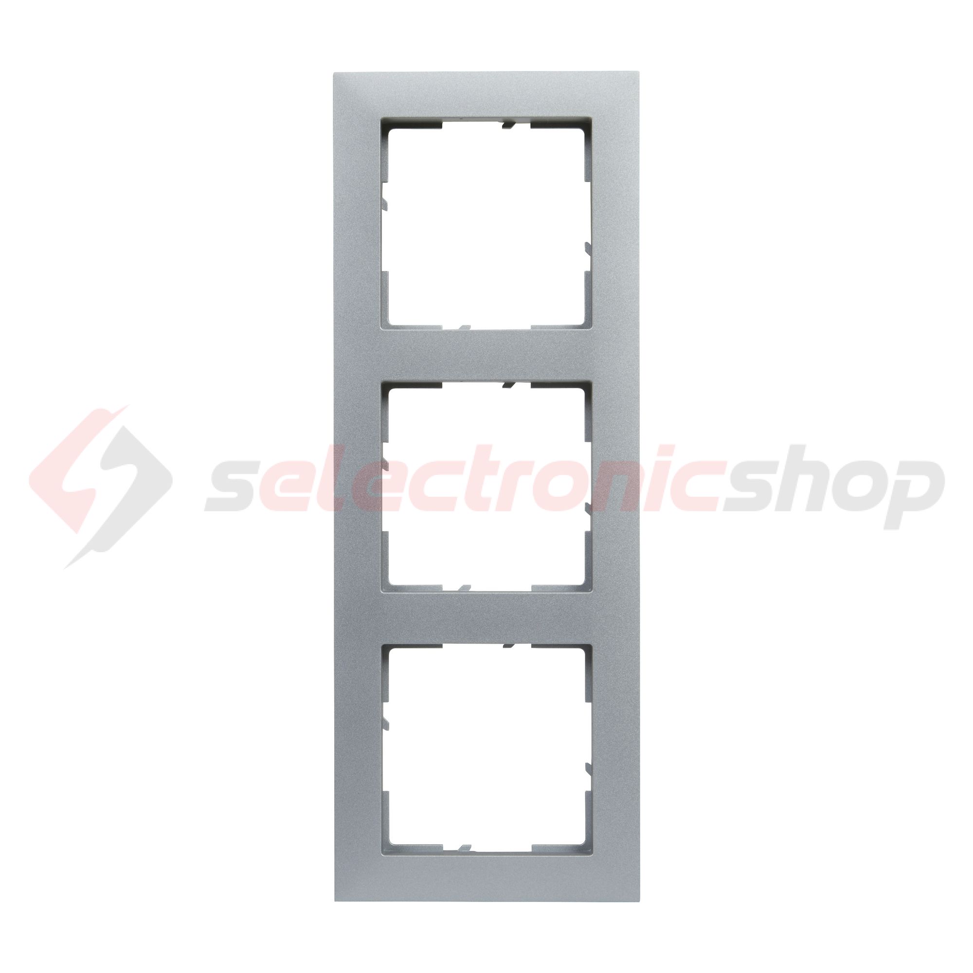 Suno keret 3-egység vízszintes és függőleges műanyag alumínium lakkozott LEGRAND - 721513