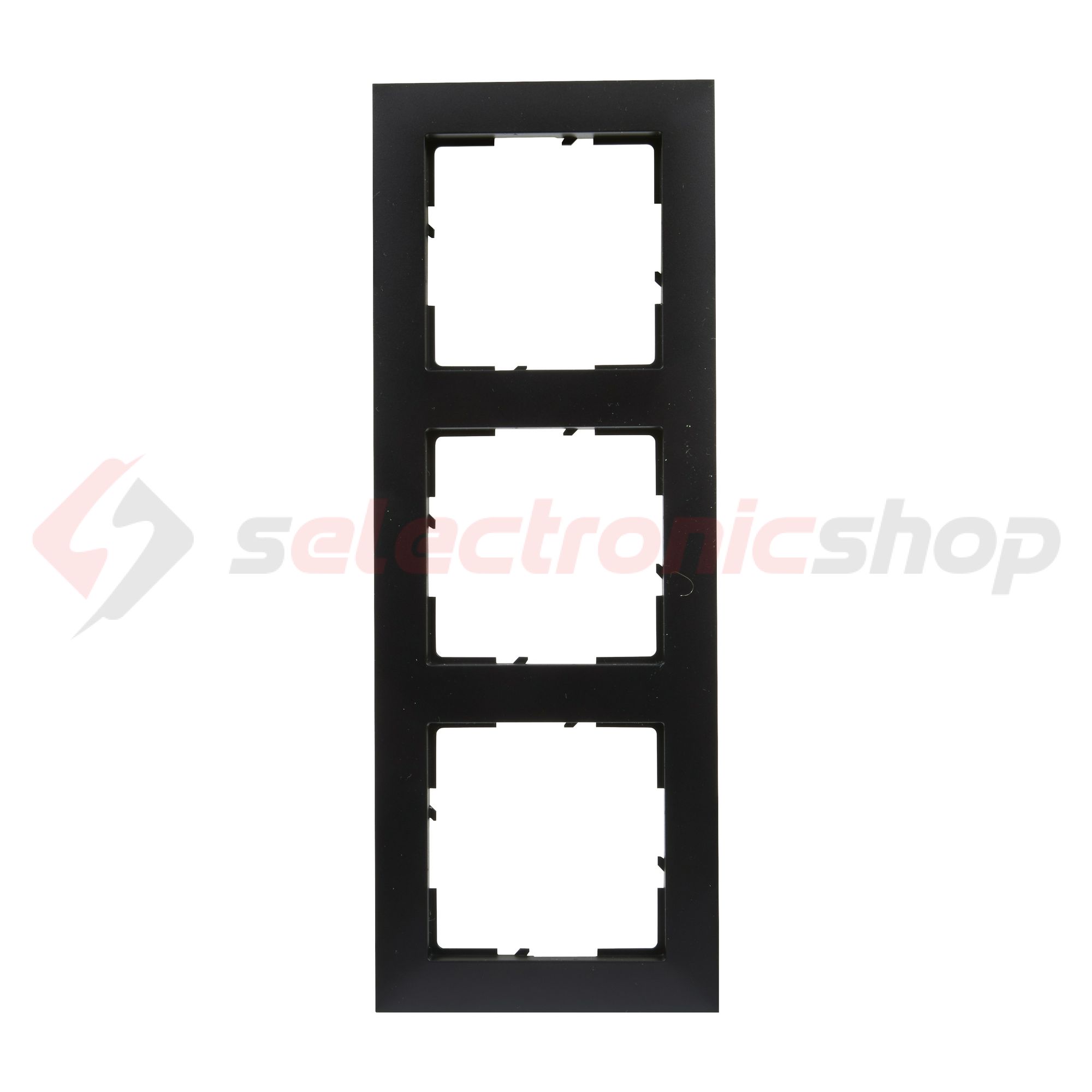 Suno keret 3-egység vízszintes és függőleges műanyag fekete lakkozott LEGRAND - 721523