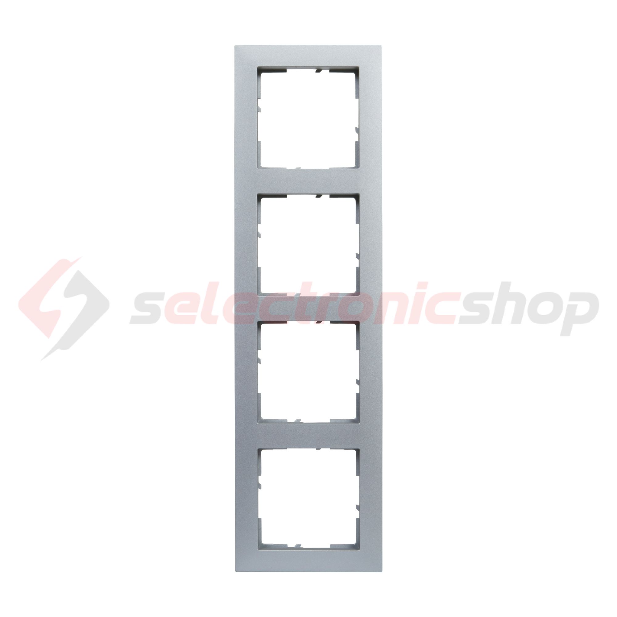 Suno keret 4-egység vízszintes és függőleges műanyag alumínium lakkozott LEGRAND - 721514