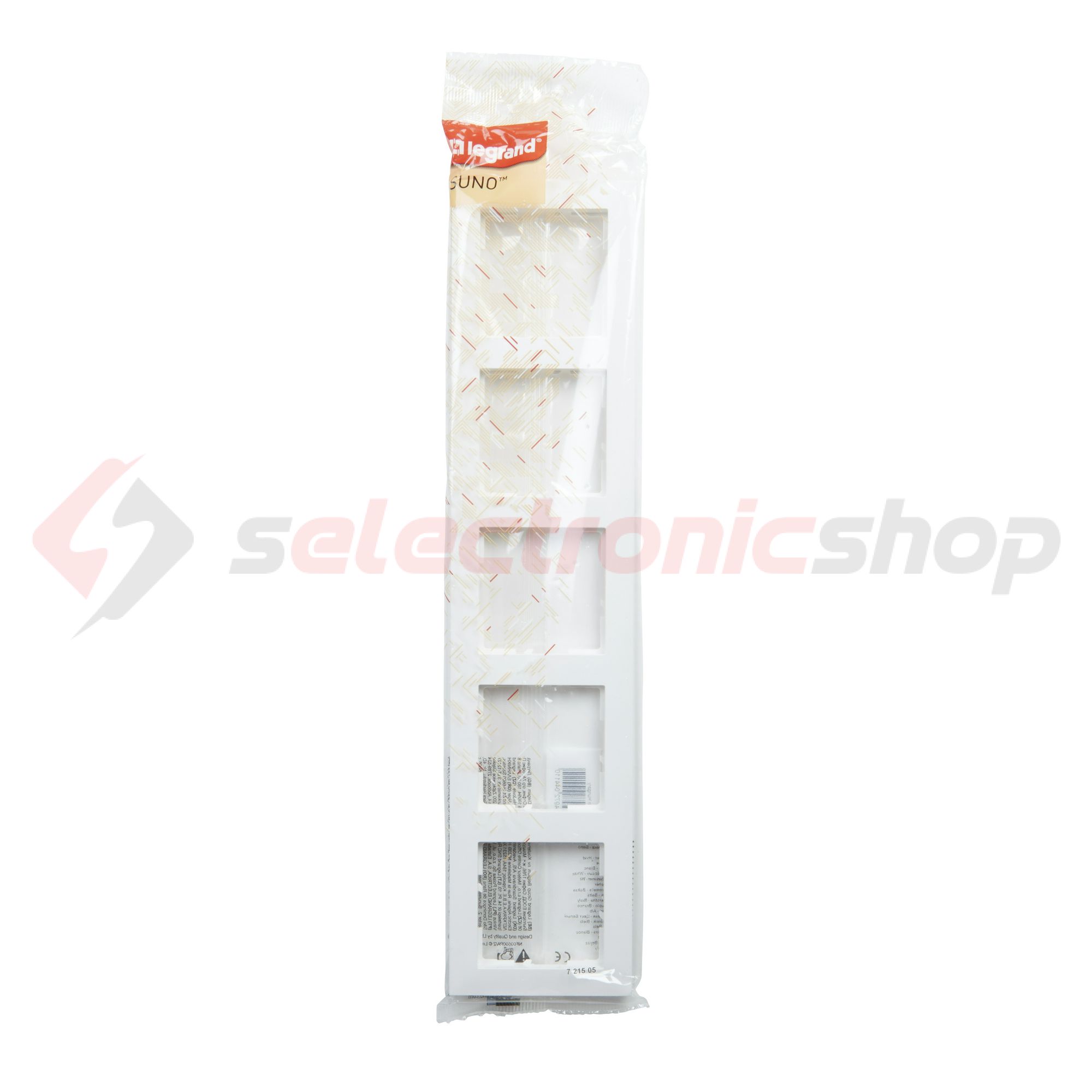 Suno keret 5-egység vízszintes és függőleges műanyag fehér kezeletlen LEGRAND - 721505