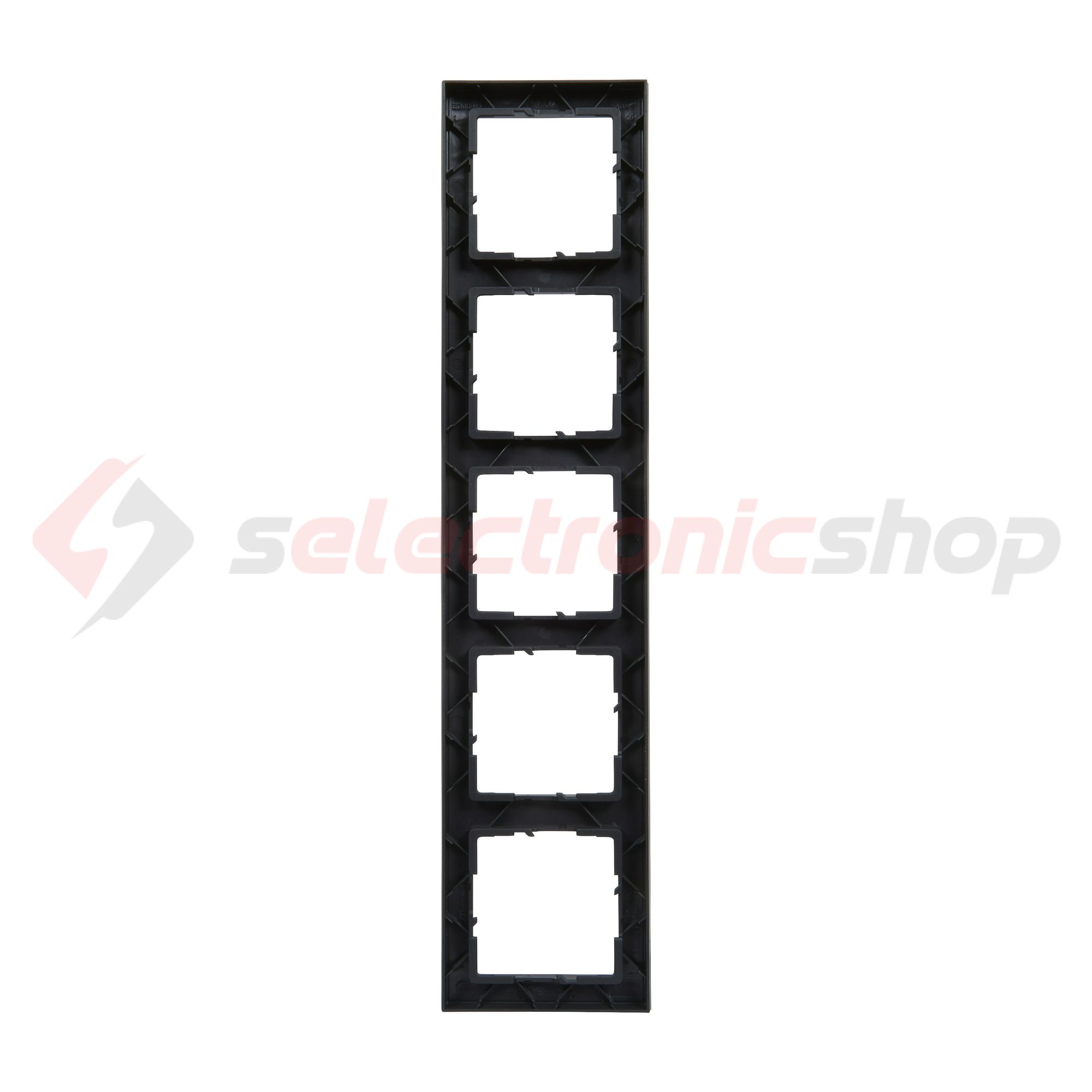 Suno keret 5-egység vízszintes és függőleges műanyag fekete lakkozott LEGRAND - 721525