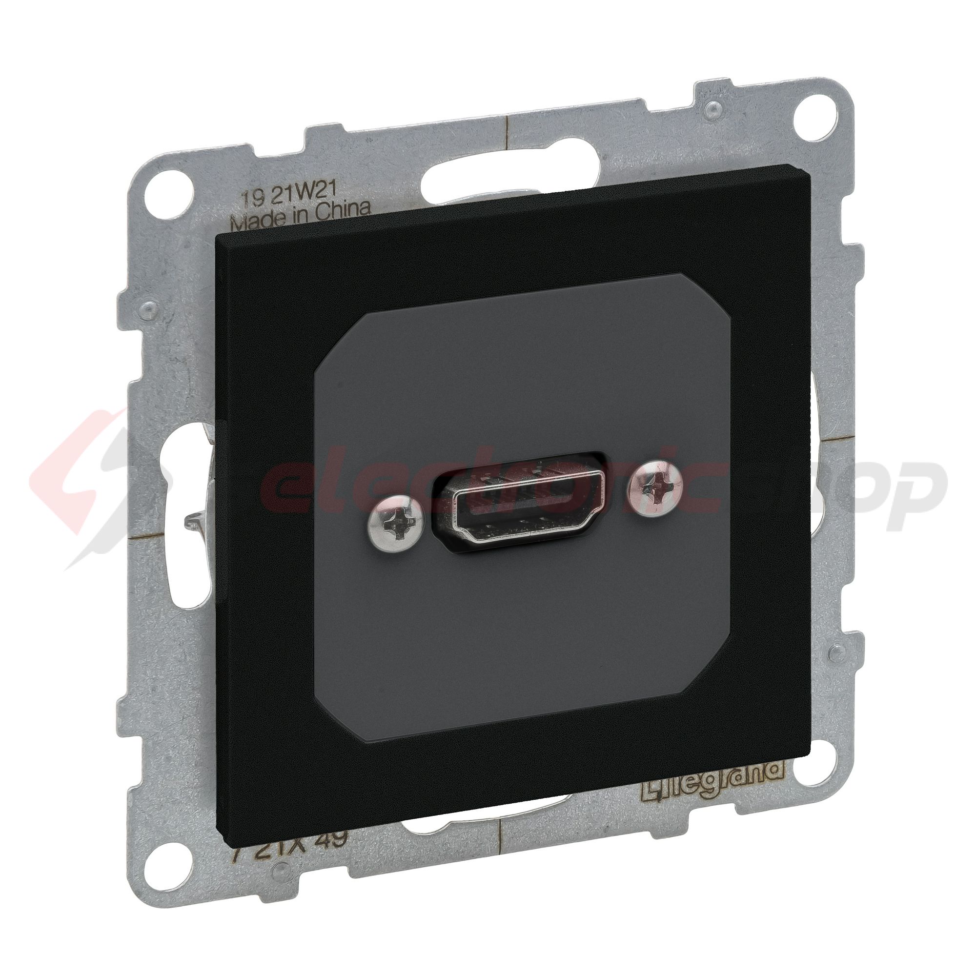 Suno médiacstlakozó HDMI 1.4 0,15m kábellel HDMI műanyag fekete LEGRAND - 721449