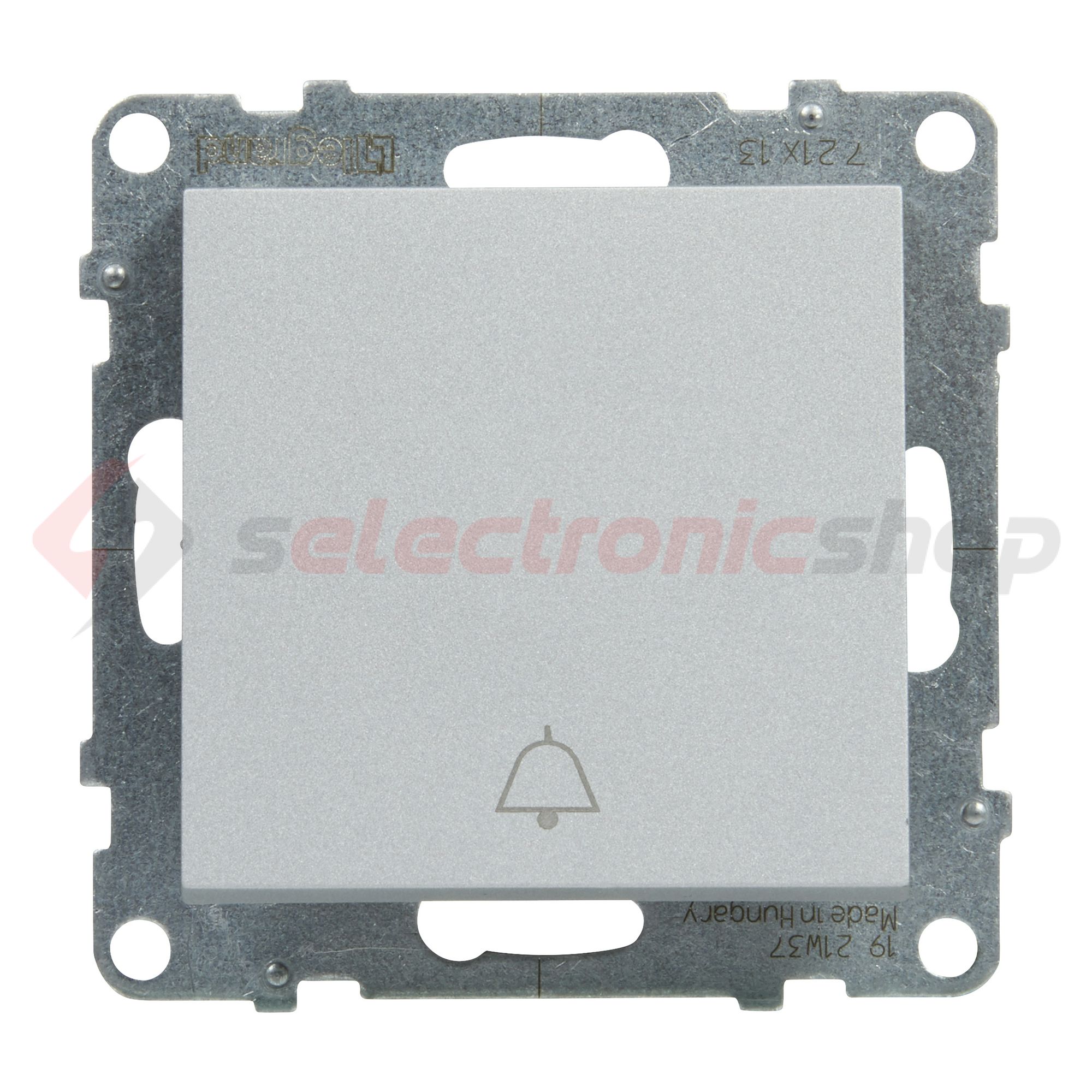 Suno N101 nyomó betét közp. fedéllel 1- nyomógomb 1z alumínium csengő IP20 műanyag LEGRAND - 721313