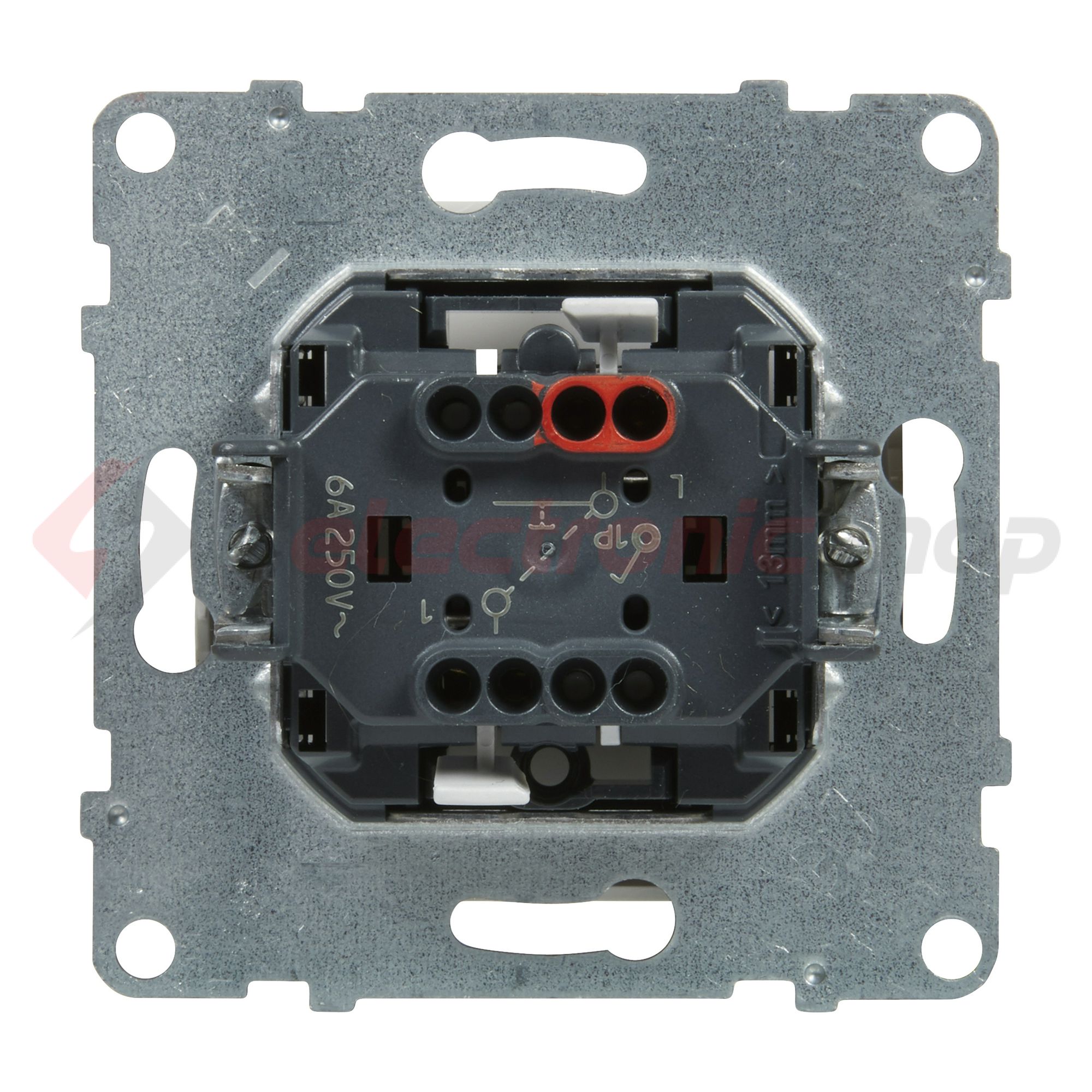 Suno N101 nyomó betét közp. fedéllel 1- nyomógomb 1z fehér IP20 süllyesztett dmax. LEGRAND - 721109