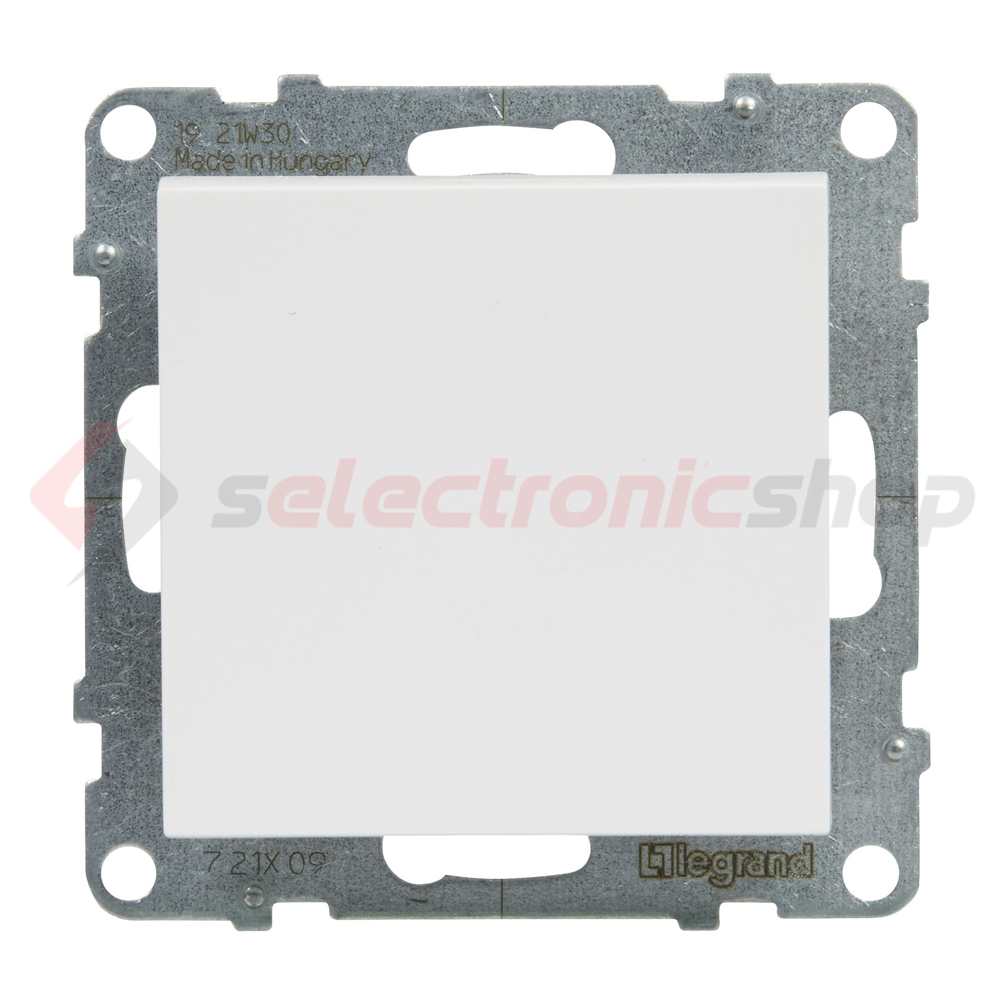 Suno N101 nyomó betét közp. fedéllel 1- nyomógomb 1z fehér IP20 süllyesztett dmax. LEGRAND - 721109