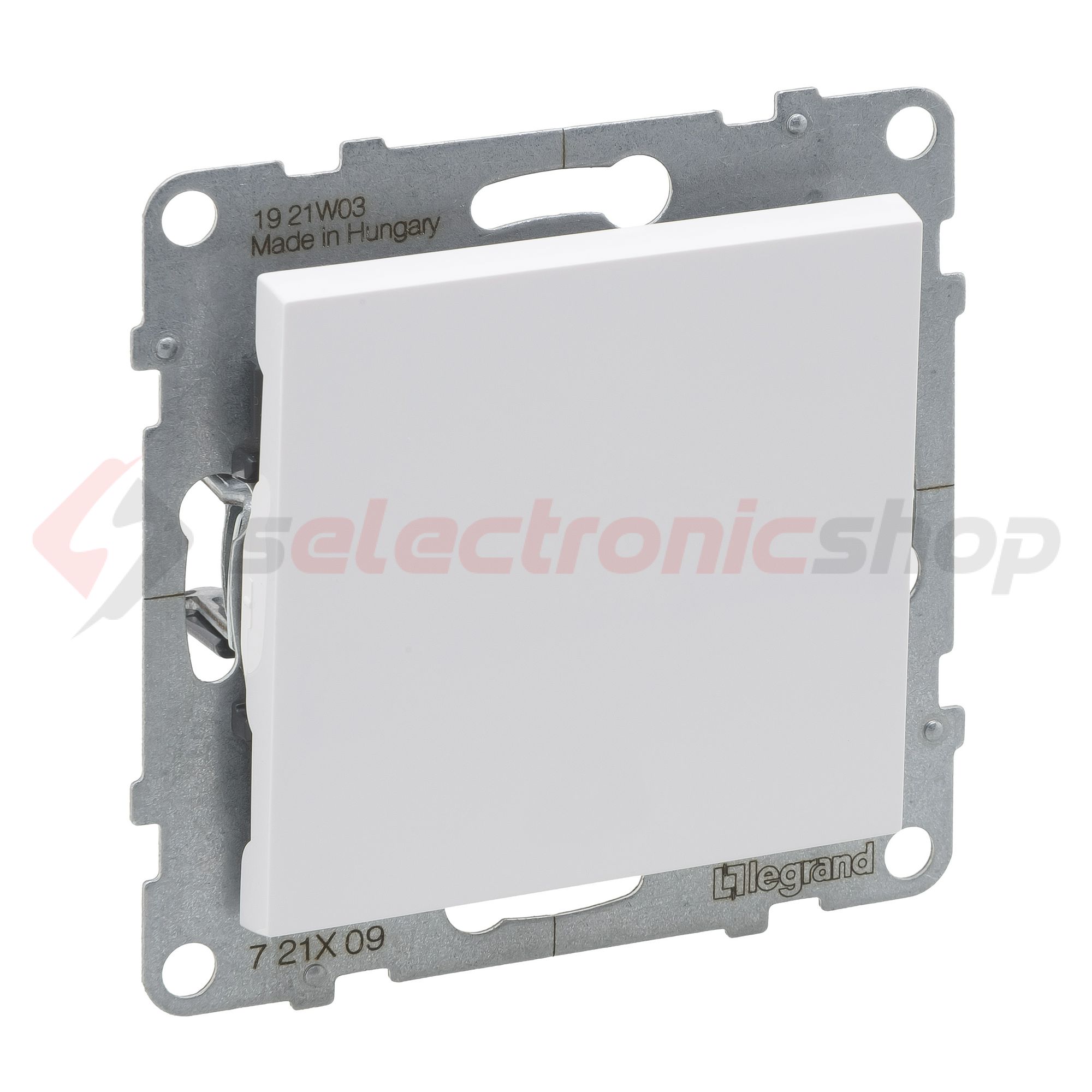 Suno N101 nyomó betét közp. fedéllel 1- nyomógomb 1z fehér IP20 süllyesztett dmax. LEGRAND - 721109